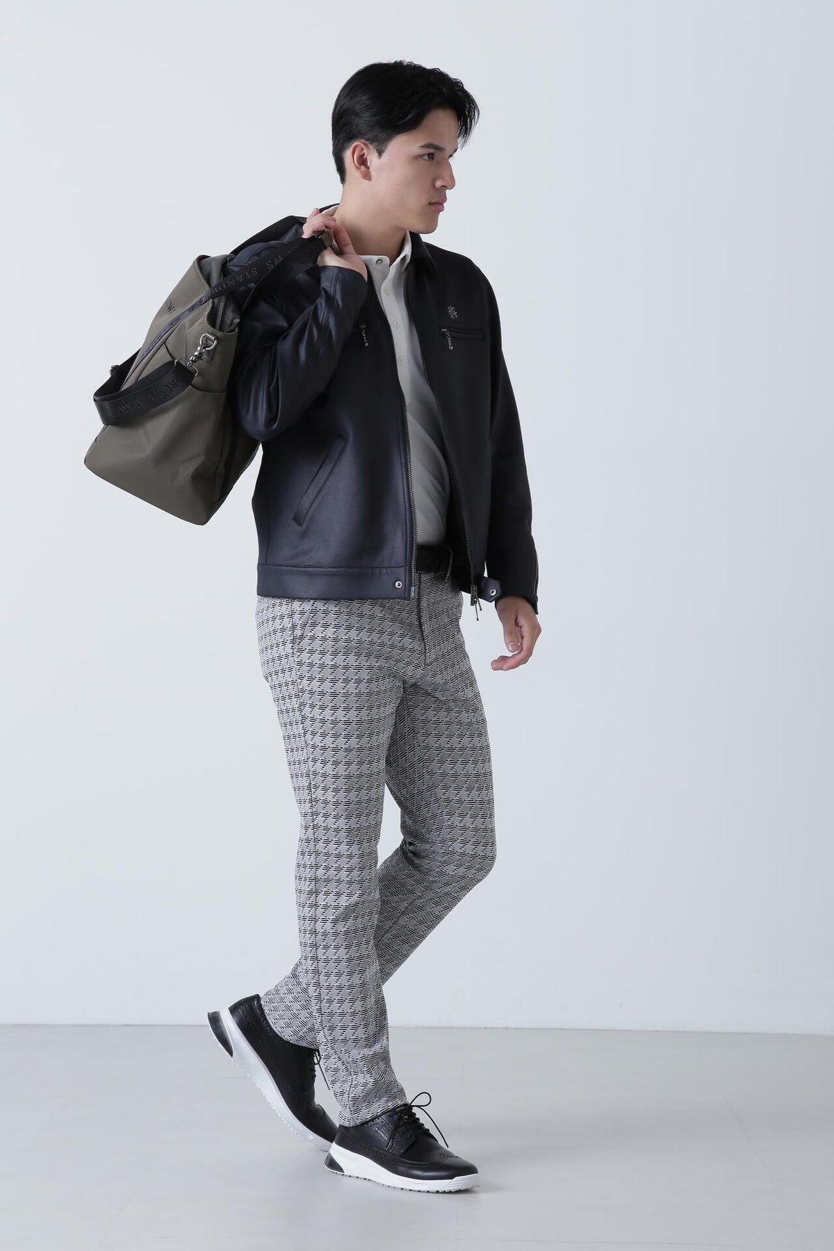 ジオメトリックジャガードパンツ (MENS)