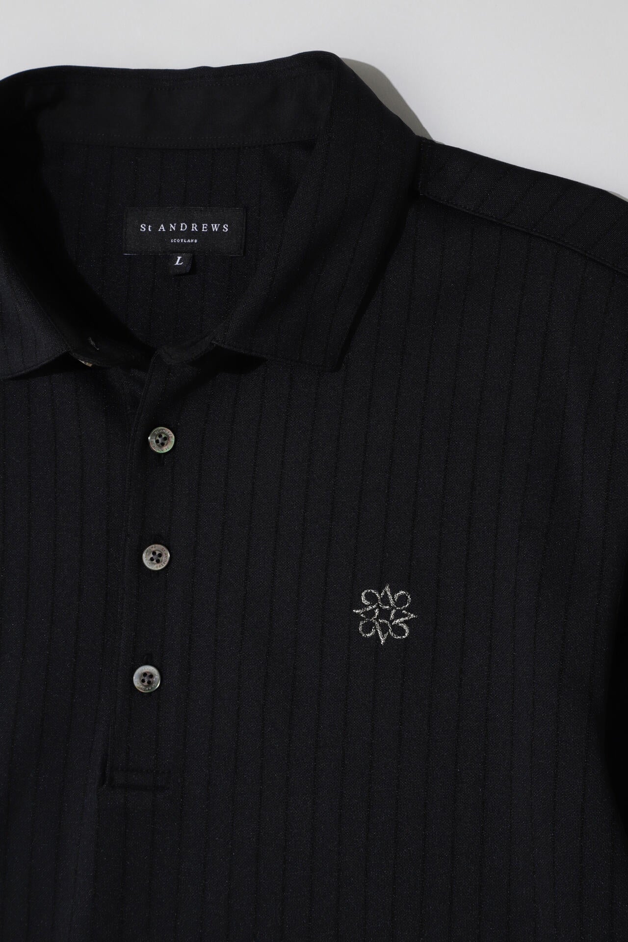 ストライプ半袖ポロシャツ (MENS)