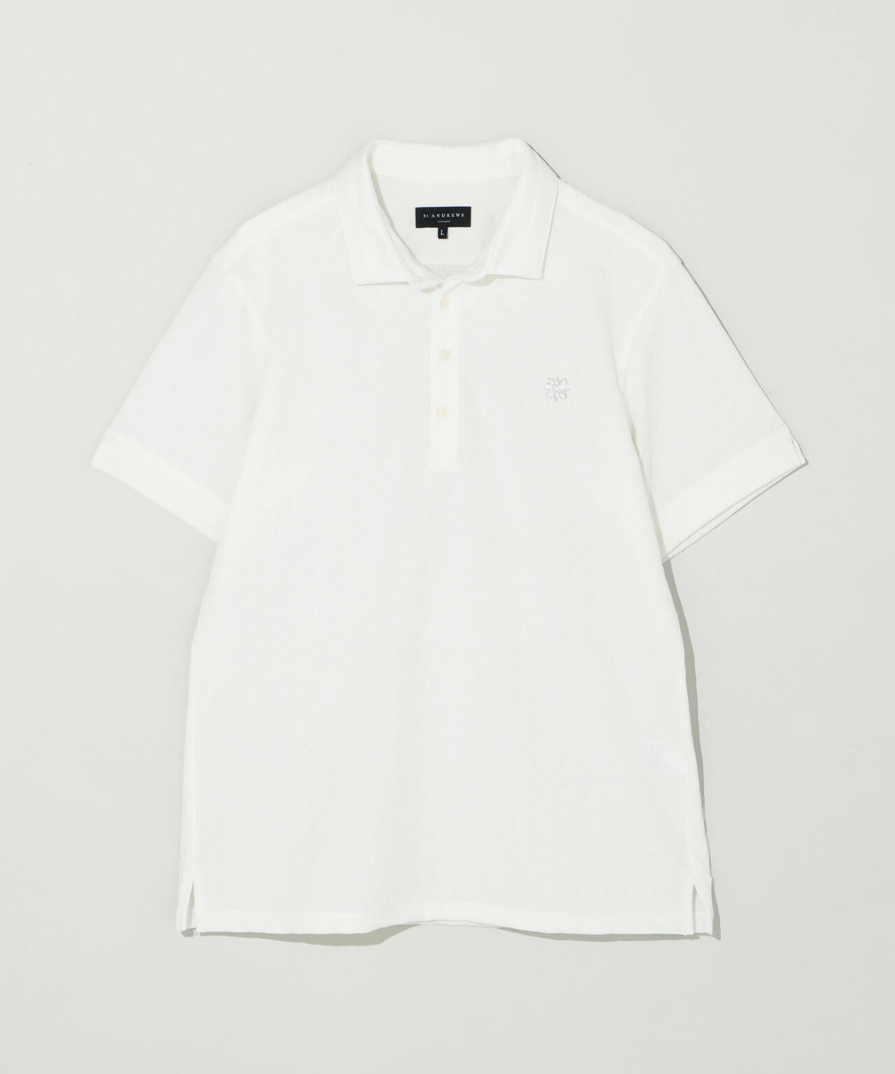 レトロアラベスク柄ジャガード半袖シャツ (MENS)