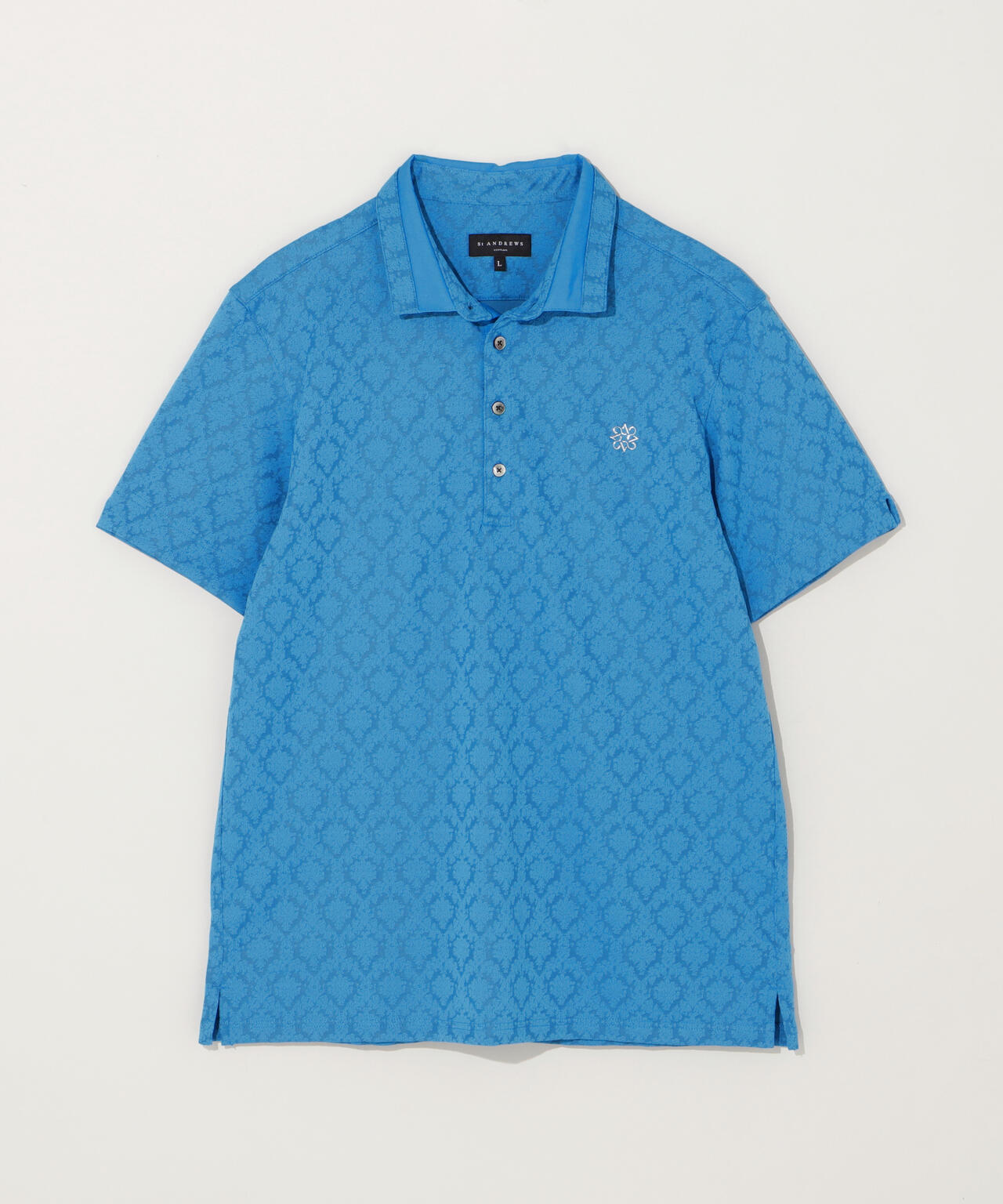 レトロアラベスク柄ジャガード半袖シャツ (MENS)