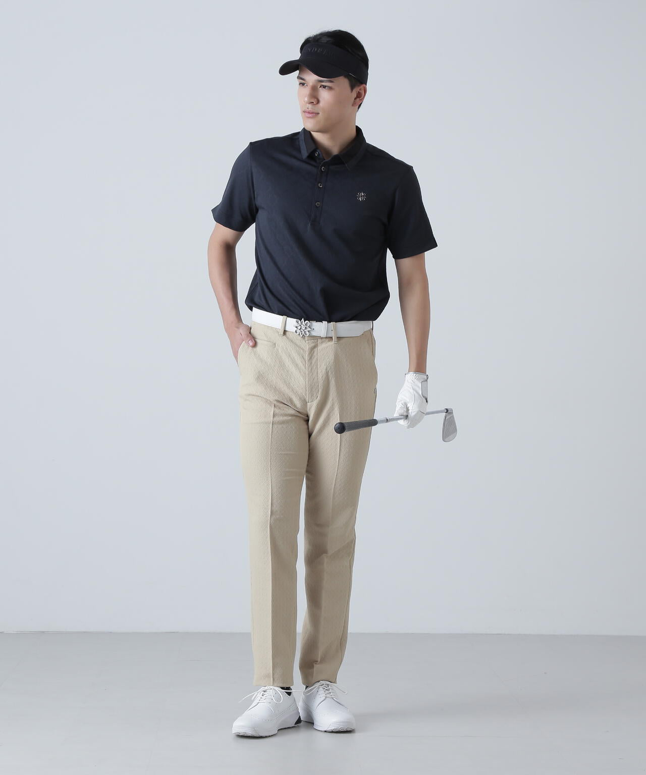 レトロアラベスク柄ジャガード半袖シャツ (MENS)
