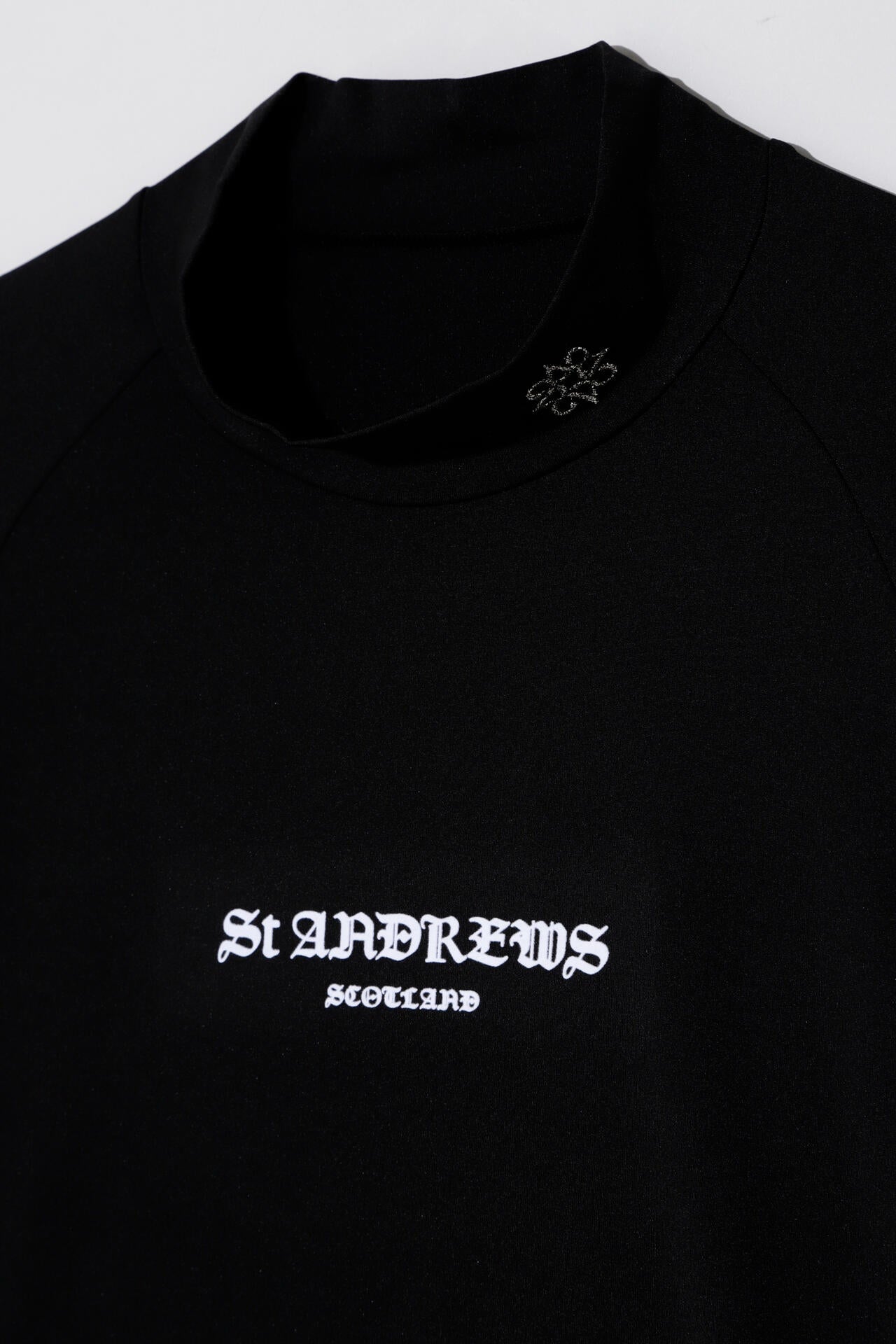 カチオンポリエステルベア天長袖ハイネックカットソー (MENS)