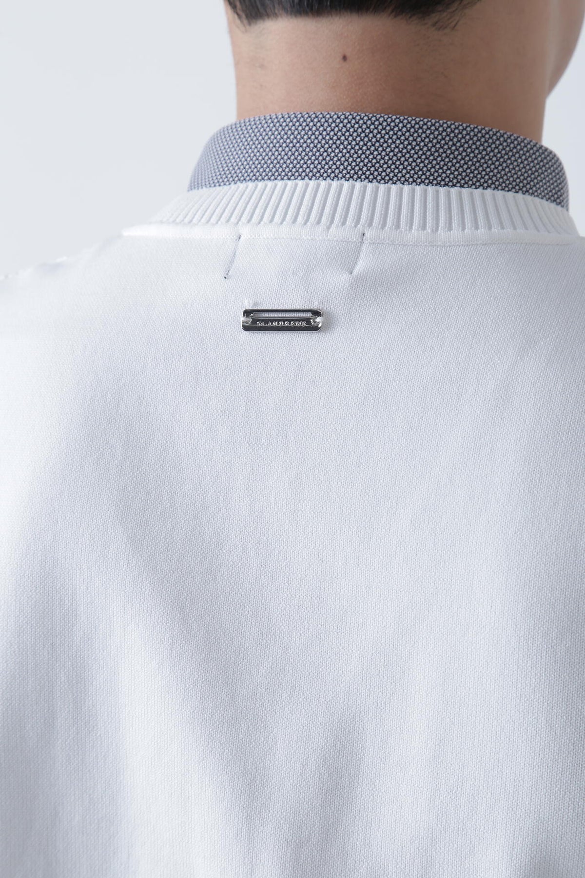 12G V地柄 Vネックニットベストプルオーバー (MENS)