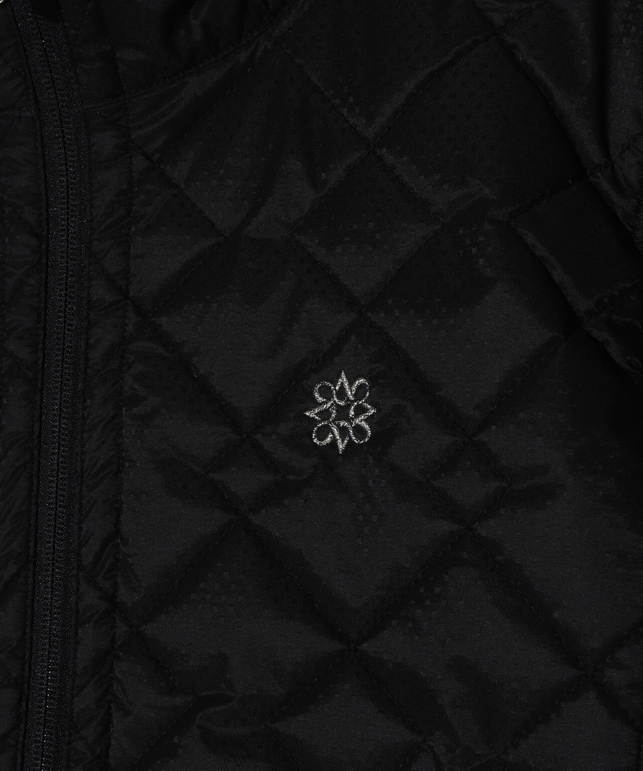 ドットストレッチキルト袖ニットブルゾン (MENS)