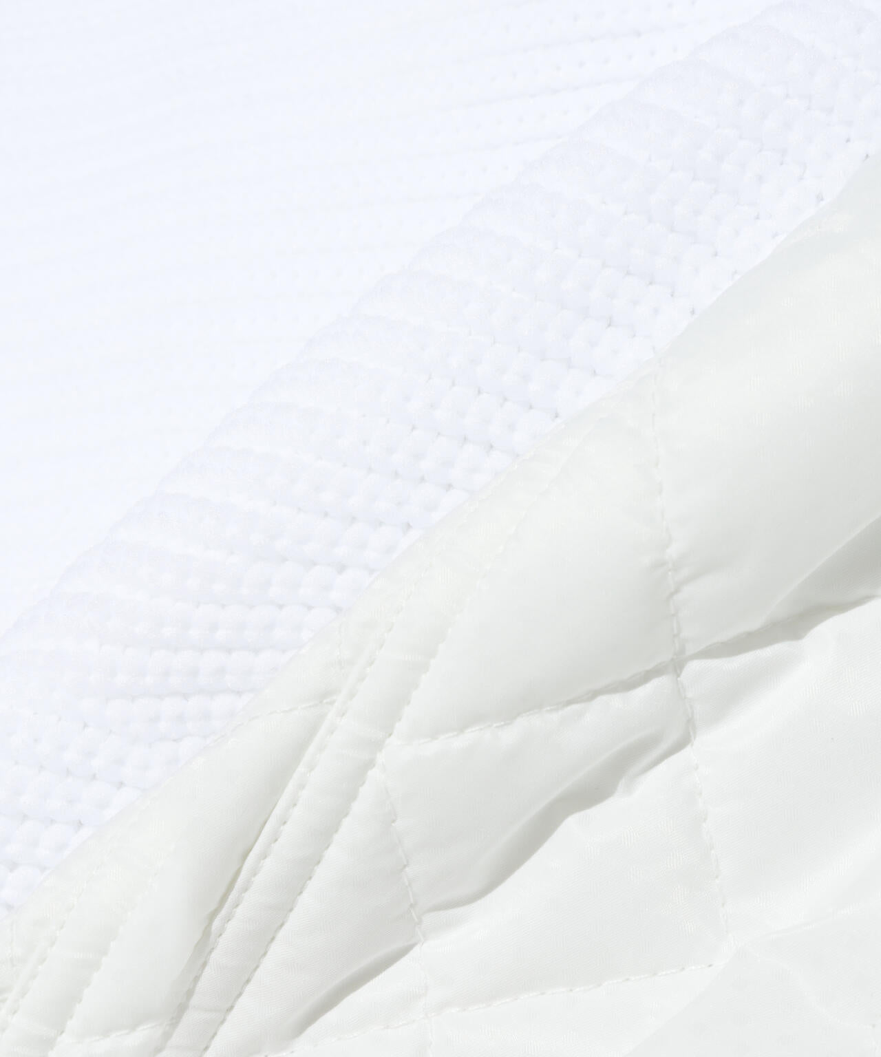 ドットストレッチキルト袖ニットブルゾン (MENS)