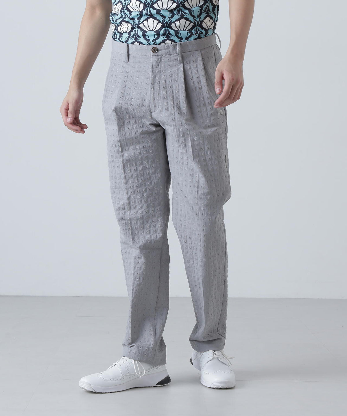 EXストレッチVISION千鳥楊柳ストレッチパンツ (MENS)