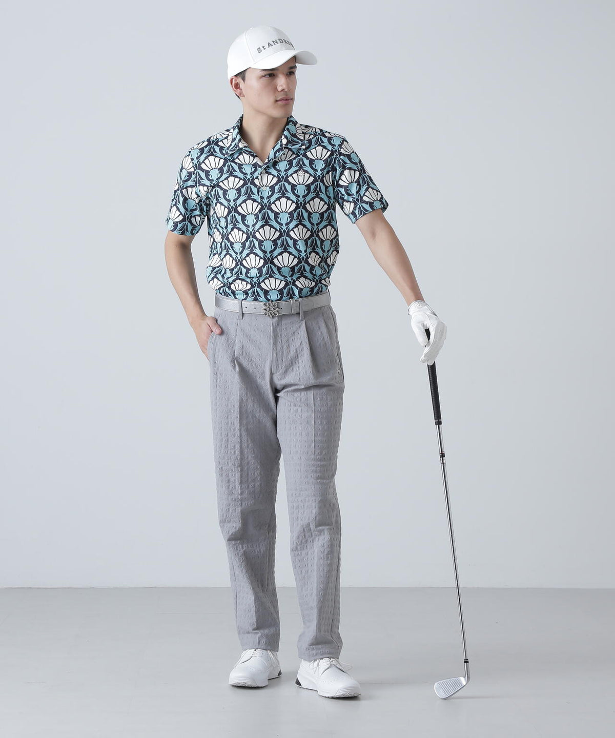 EXストレッチVISION千鳥楊柳ストレッチパンツ (MENS)