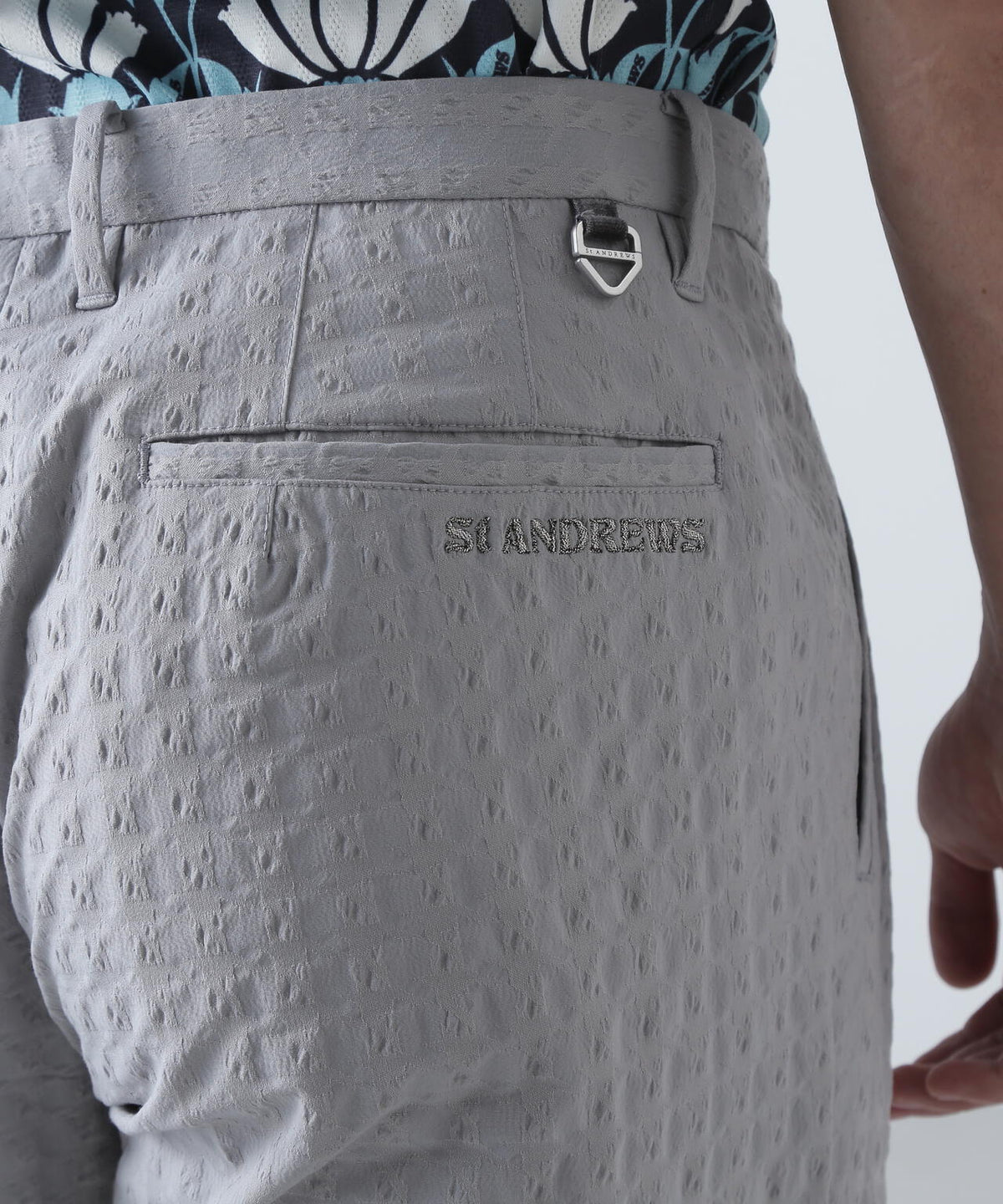 EXストレッチVISION千鳥楊柳ストレッチパンツ (MENS)