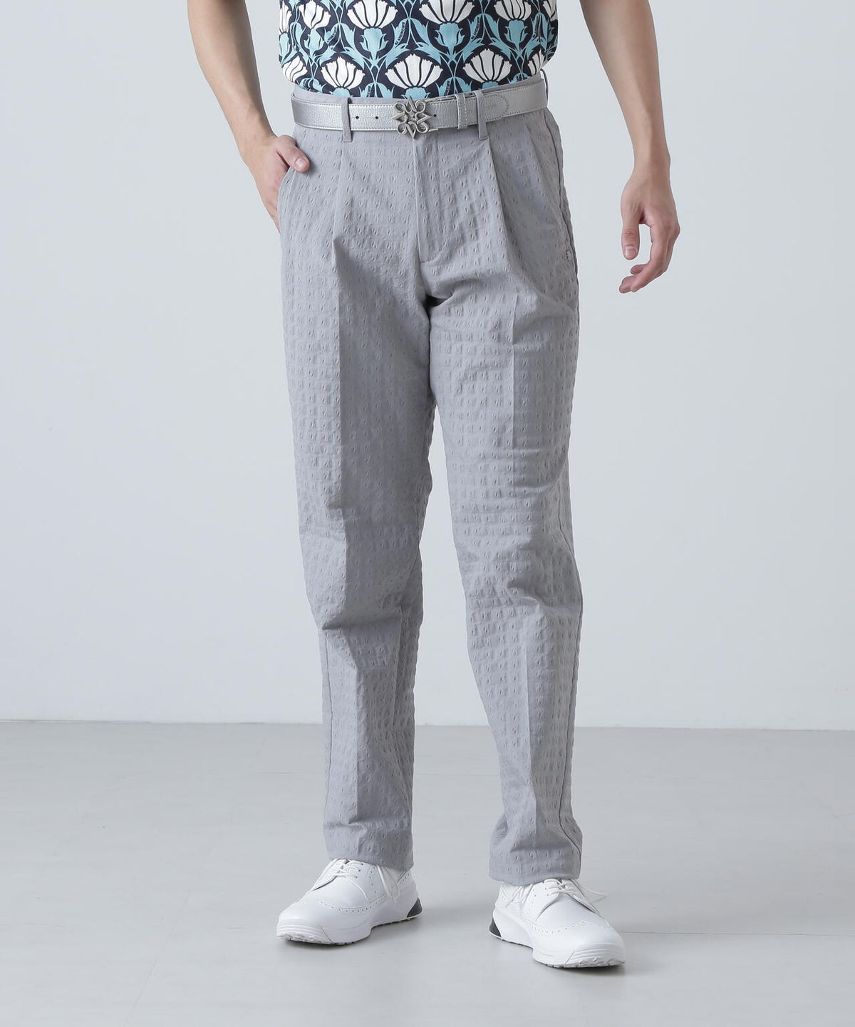 EXストレッチVISION千鳥楊柳ストレッチパンツ (MENS)