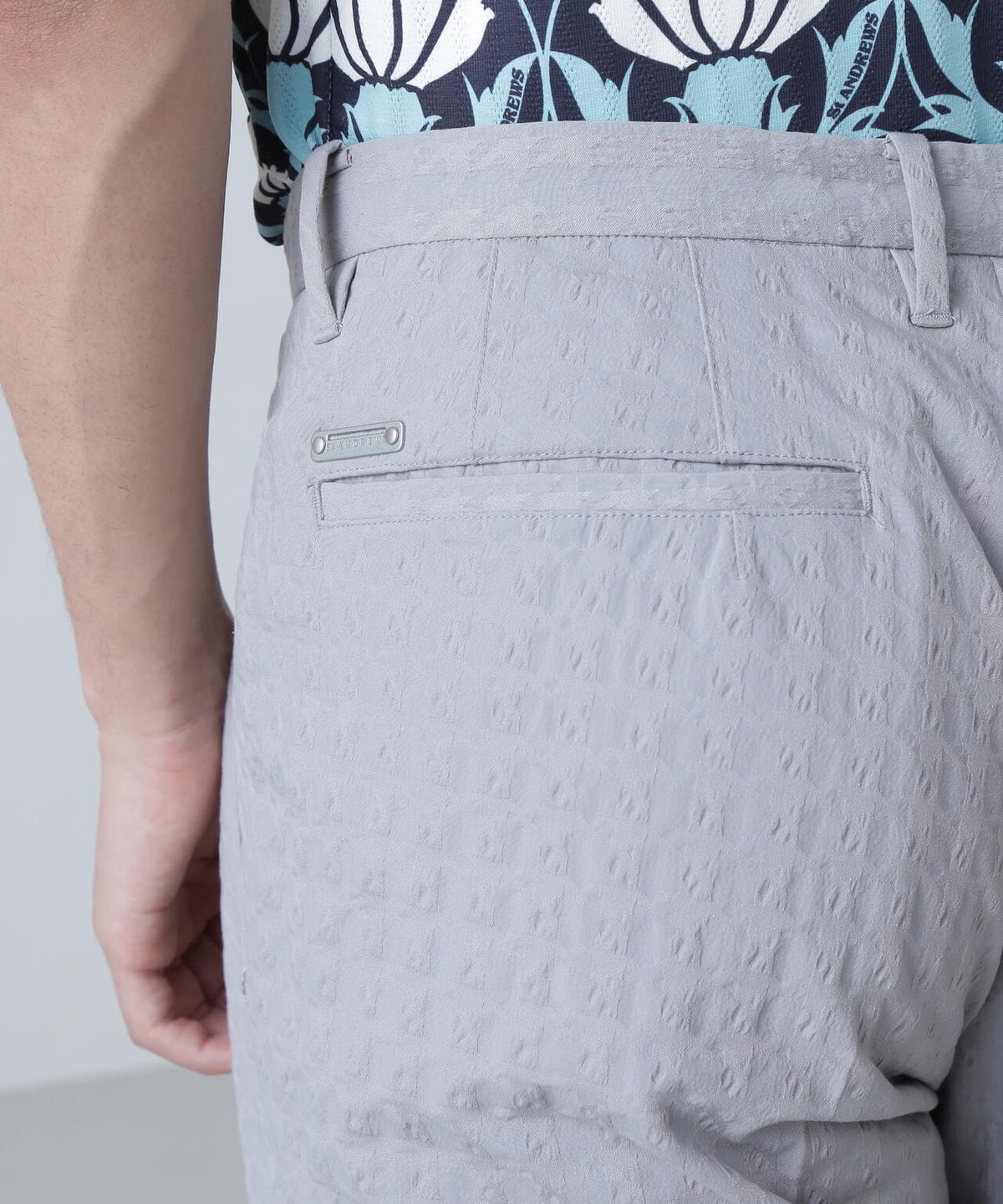 EXストレッチVISION千鳥楊柳ストレッチパンツ (MENS)