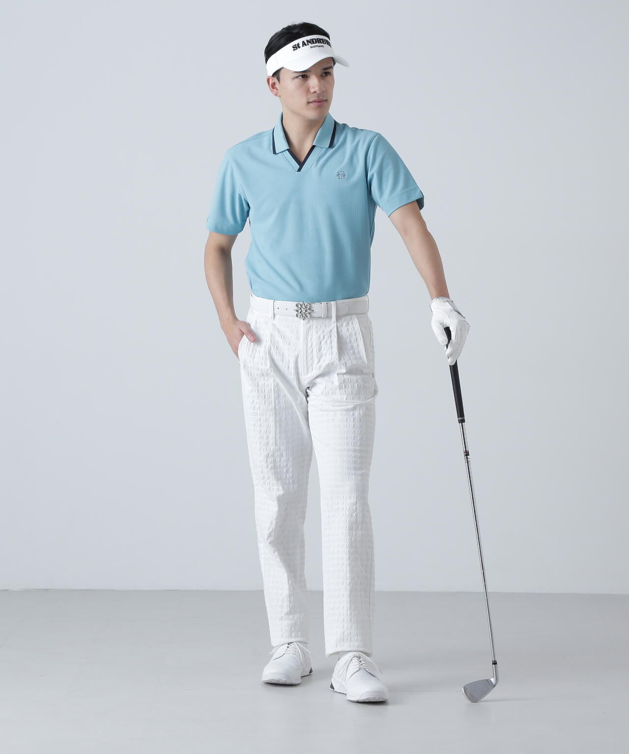 EXストレッチVISION千鳥楊柳ストレッチパンツ (MENS)