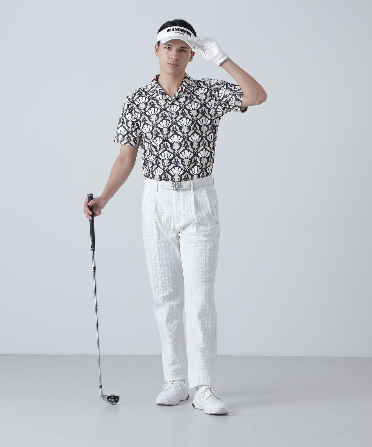 EXストレッチVISION千鳥楊柳ストレッチパンツ (MENS)