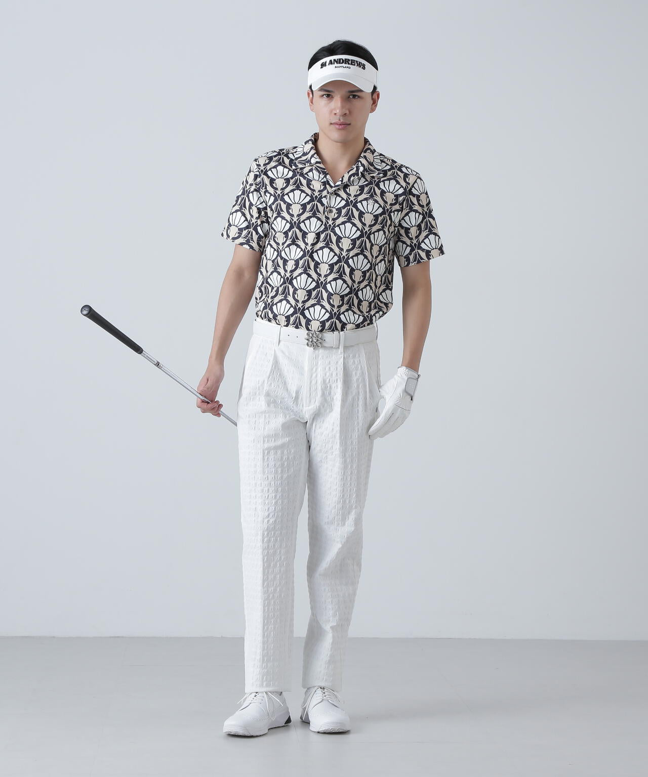 EXストレッチVISION千鳥楊柳ストレッチパンツ (MENS)