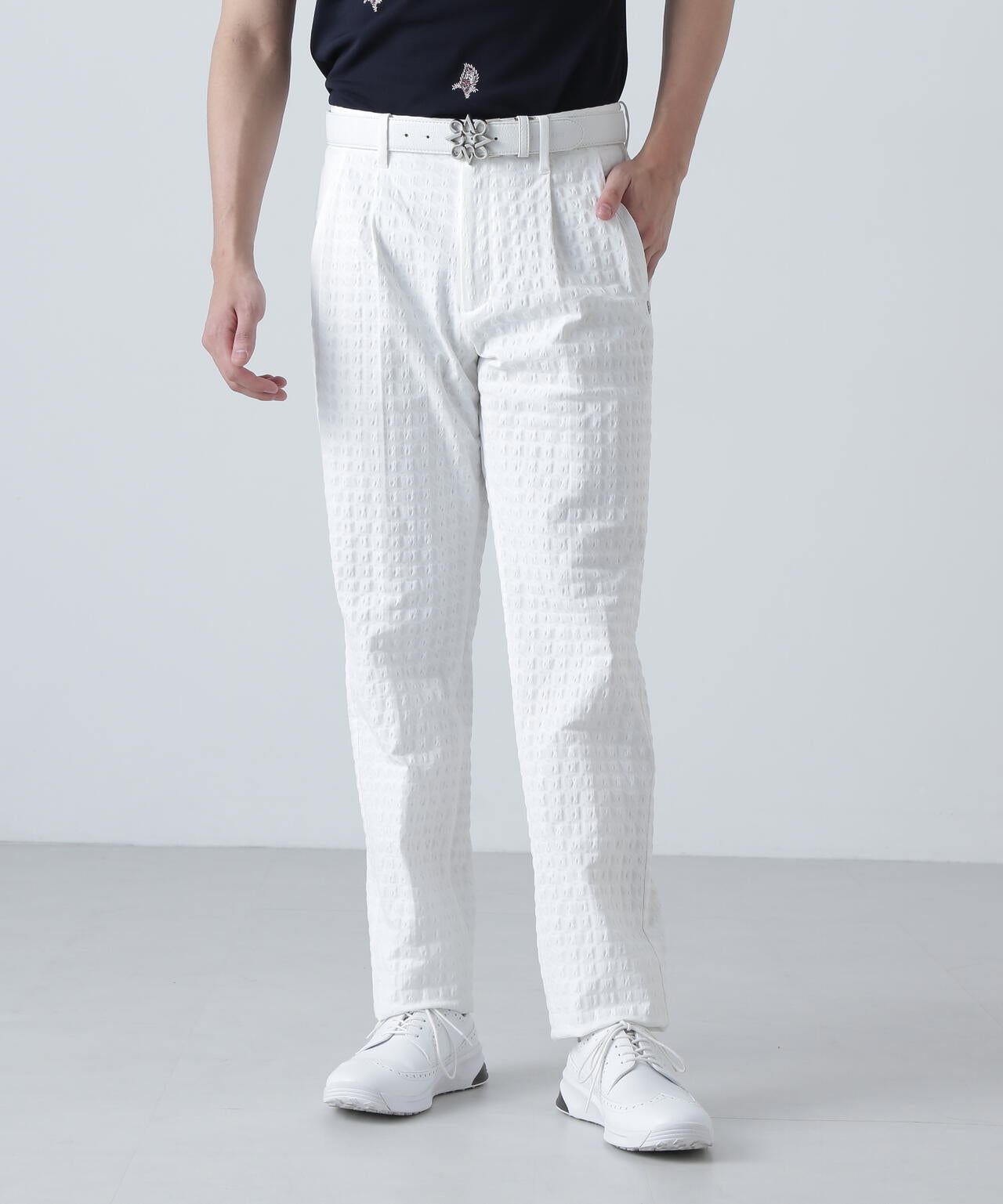 EXストレッチVISION千鳥楊柳ストレッチパンツ (MENS)