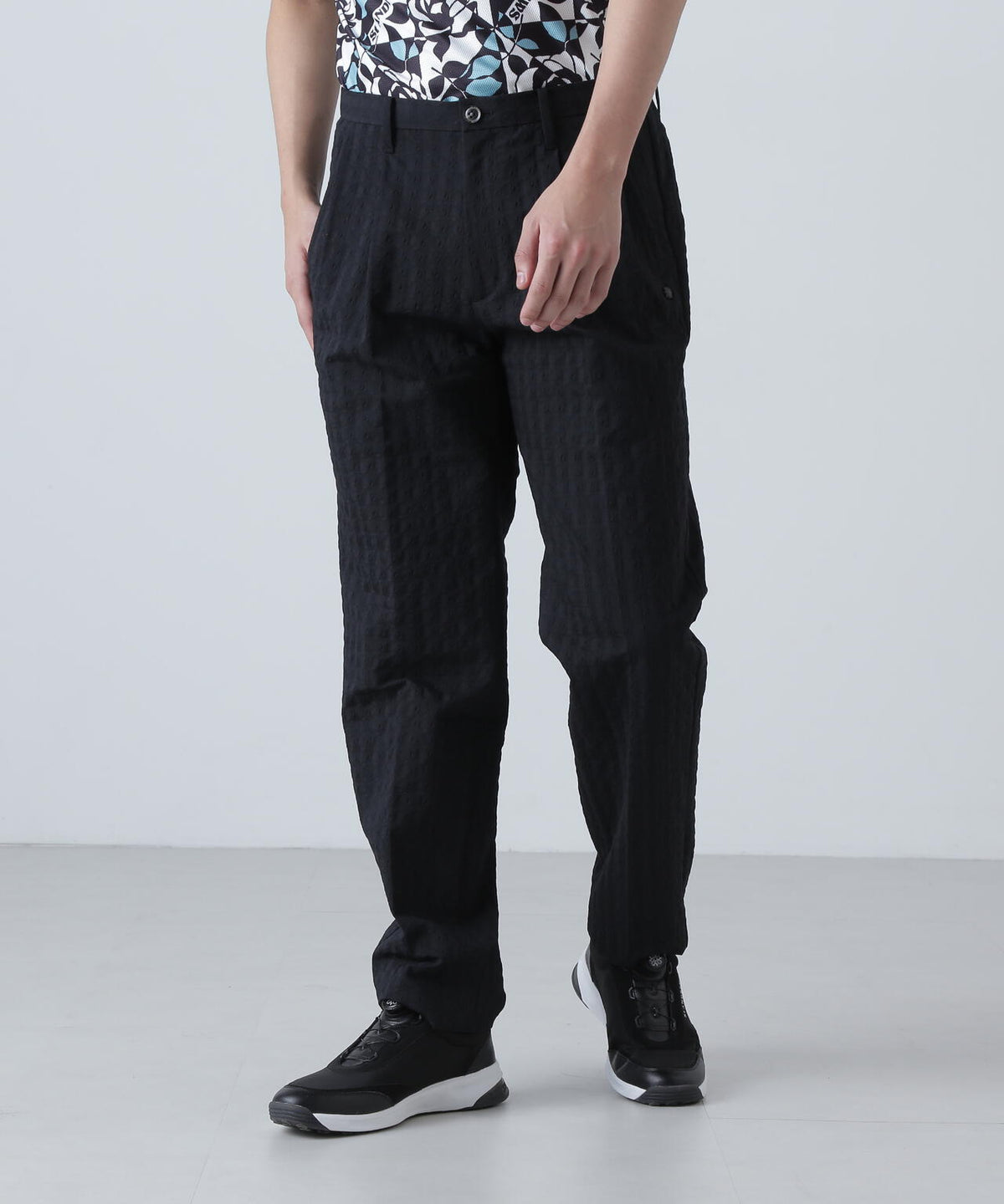 EXストレッチVISION千鳥楊柳ストレッチパンツ (MENS)