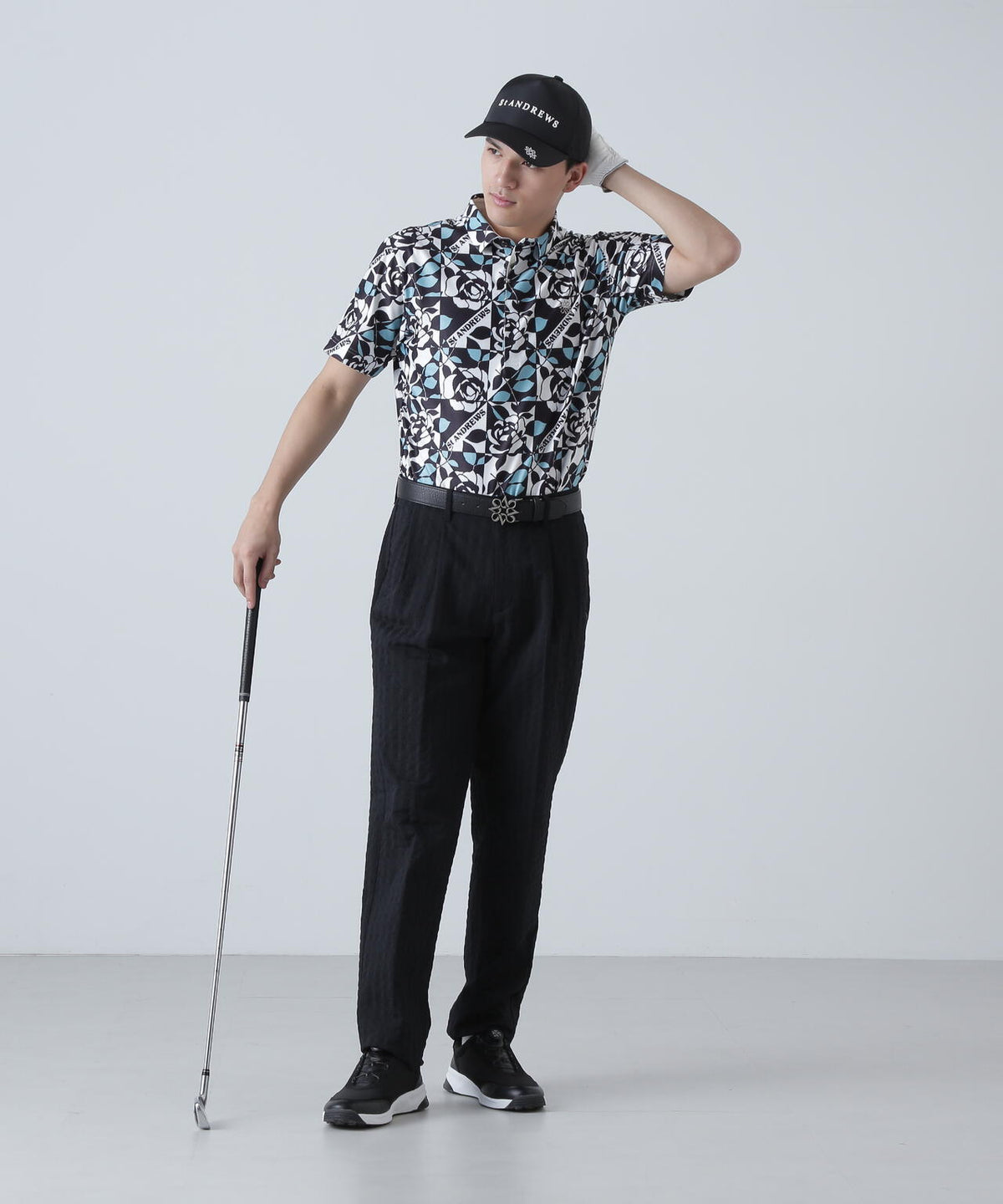 EXストレッチVISION千鳥楊柳ストレッチパンツ (MENS)