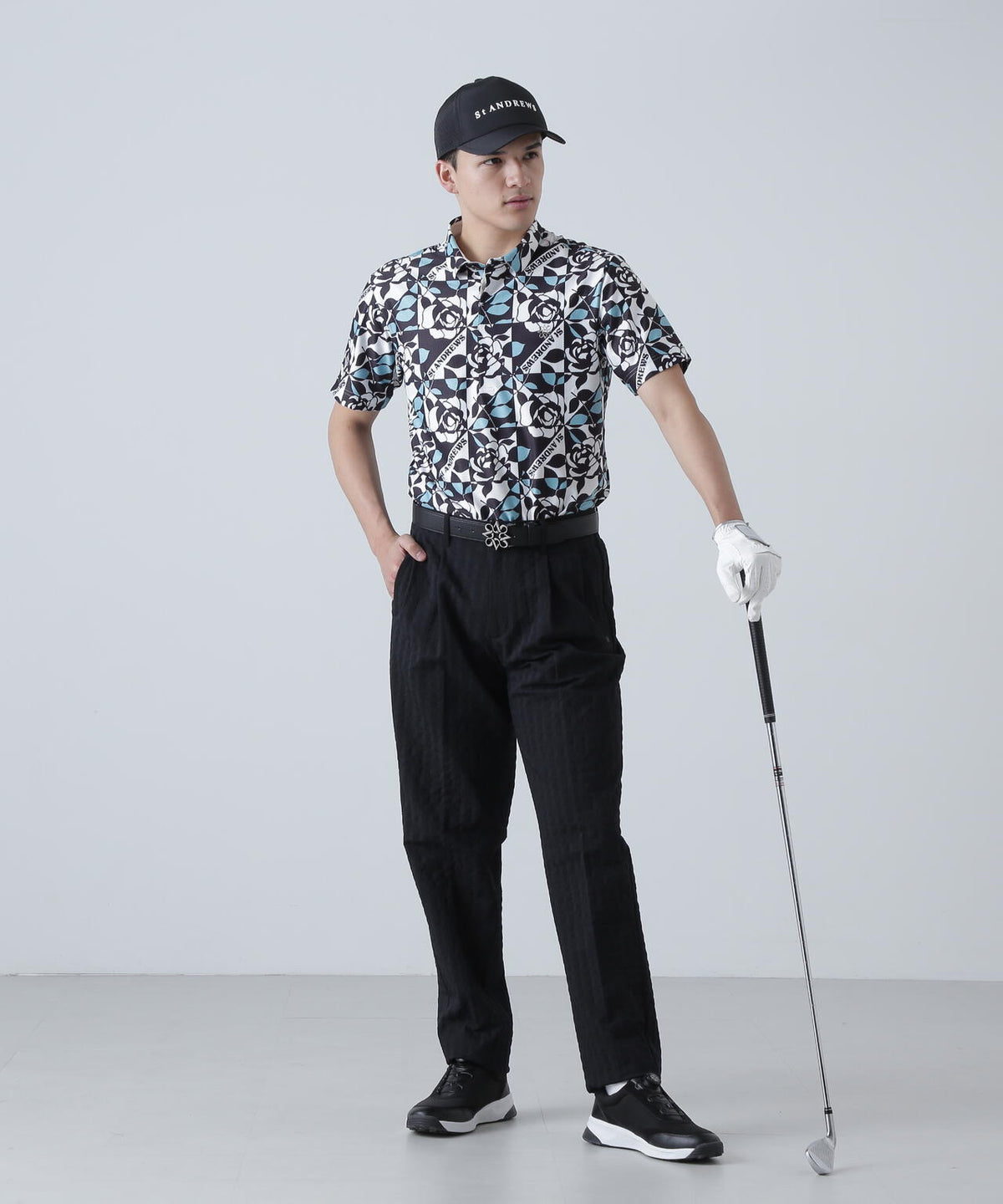 EXストレッチVISION千鳥楊柳ストレッチパンツ (MENS)