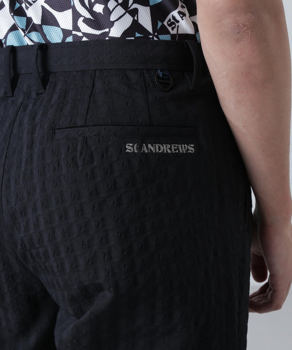 EXストレッチVISION千鳥楊柳ストレッチパンツ (MENS)