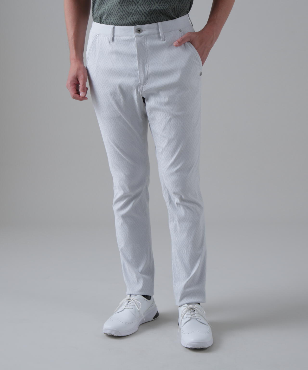 ダイヤジャガードレギュラーストレッチ 5ポケットパンツ (MENS)