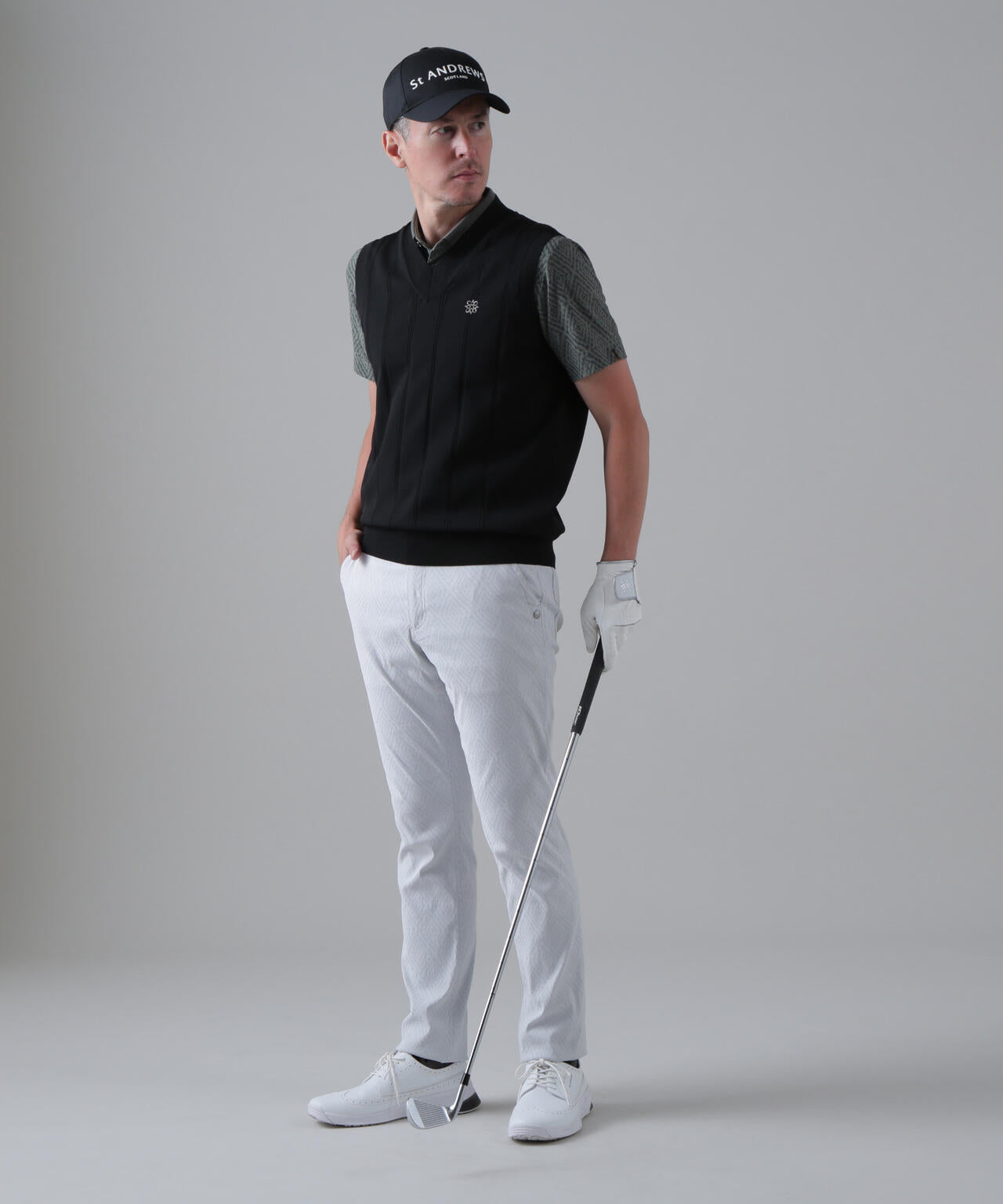 ダイヤジャガードレギュラーストレッチ 5ポケットパンツ (MENS)