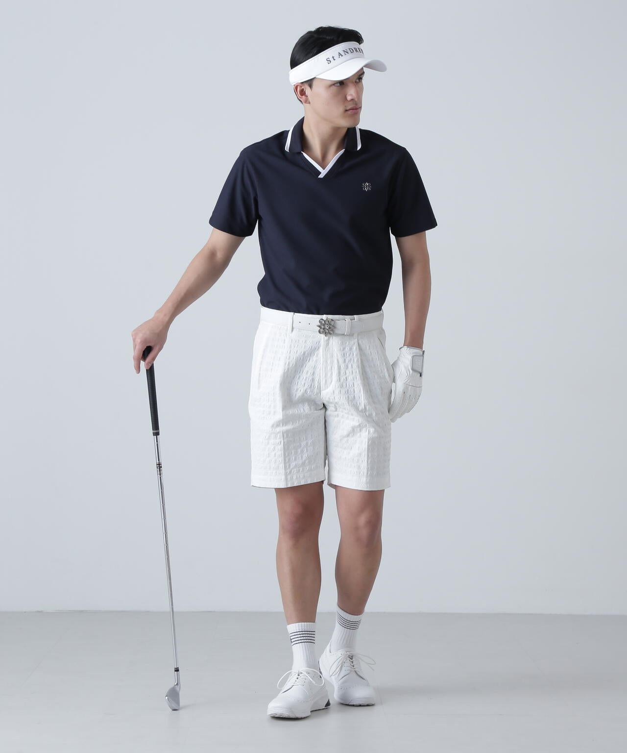 EXストレッチVISION千鳥楊柳ストレッチショートパンツ (MENS)