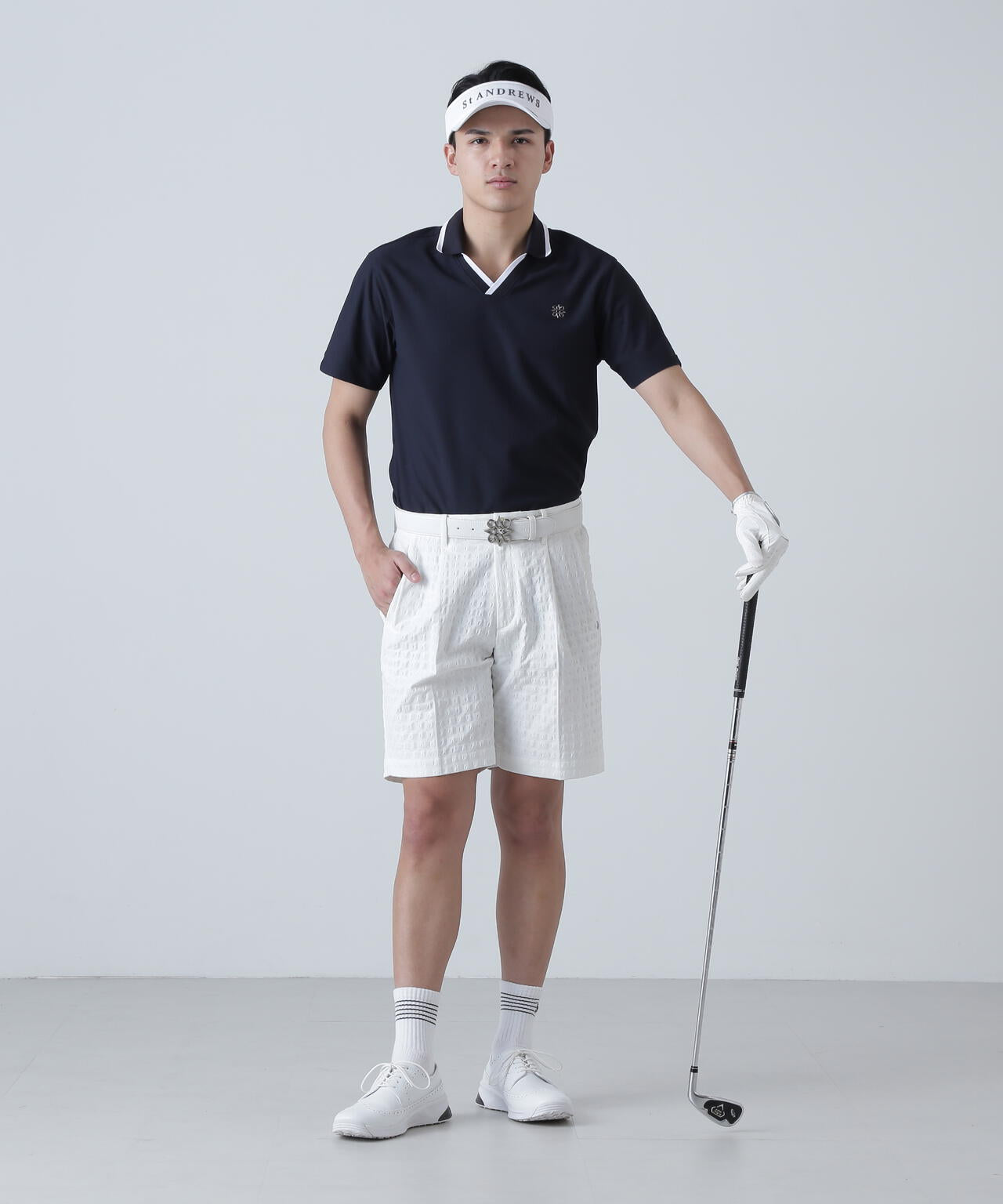 EXストレッチVISION千鳥楊柳ストレッチショートパンツ (MENS)