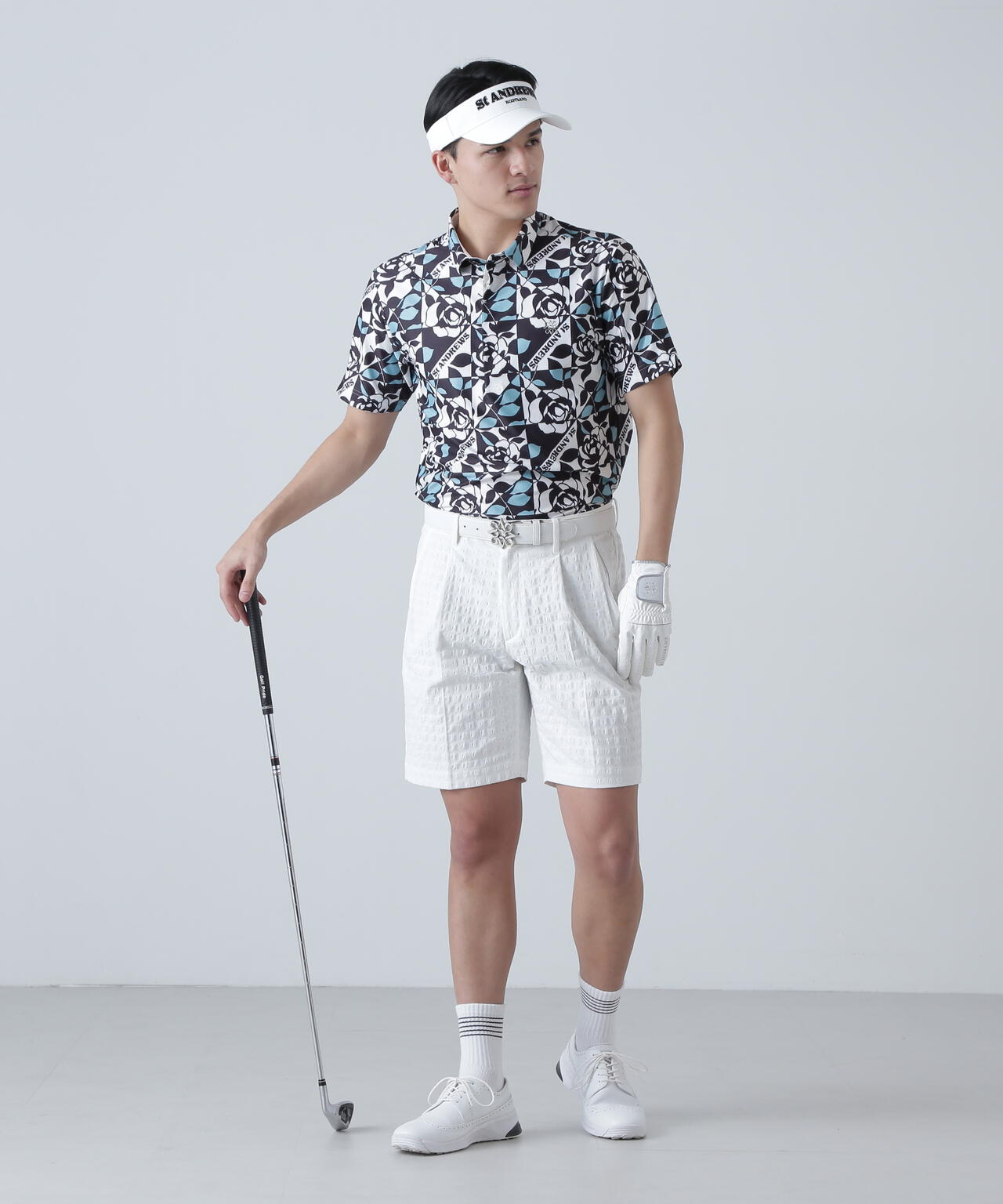 EXストレッチVISION千鳥楊柳ストレッチショートパンツ (MENS)