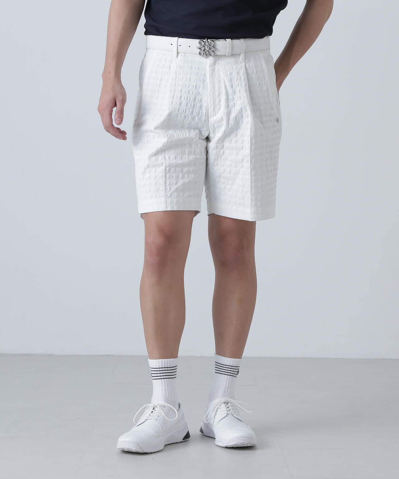 EXストレッチVISION千鳥楊柳ストレッチショートパンツ (MENS)