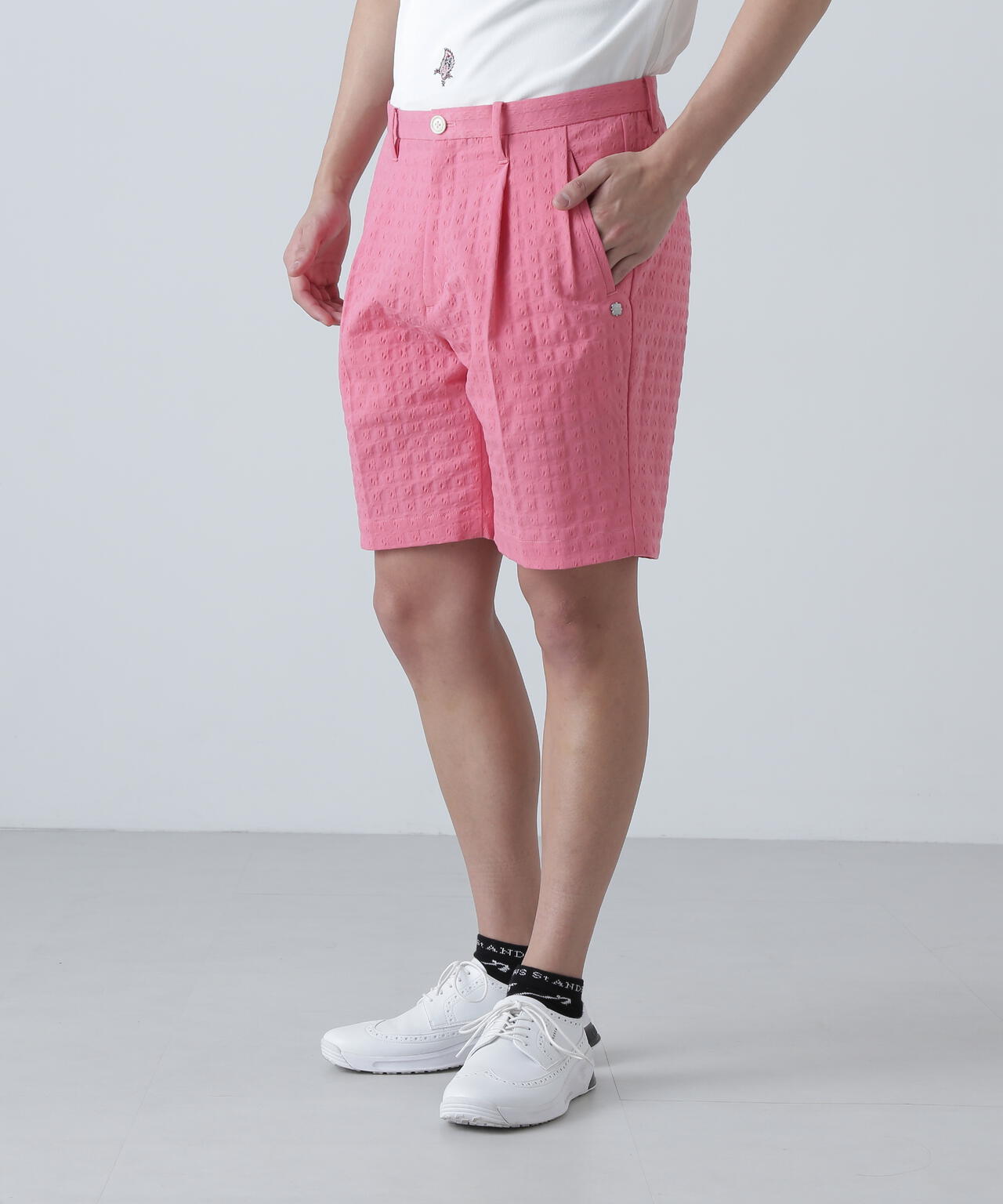 EXストレッチVISION千鳥楊柳ストレッチショートパンツ (MENS)