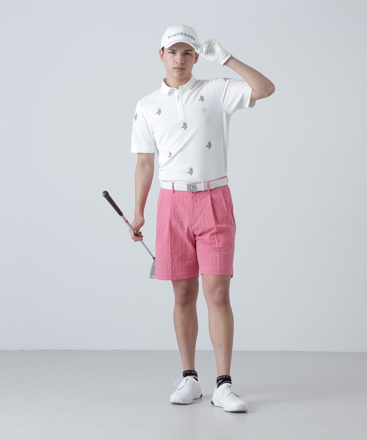 EXストレッチVISION千鳥楊柳ストレッチショートパンツ (MENS)