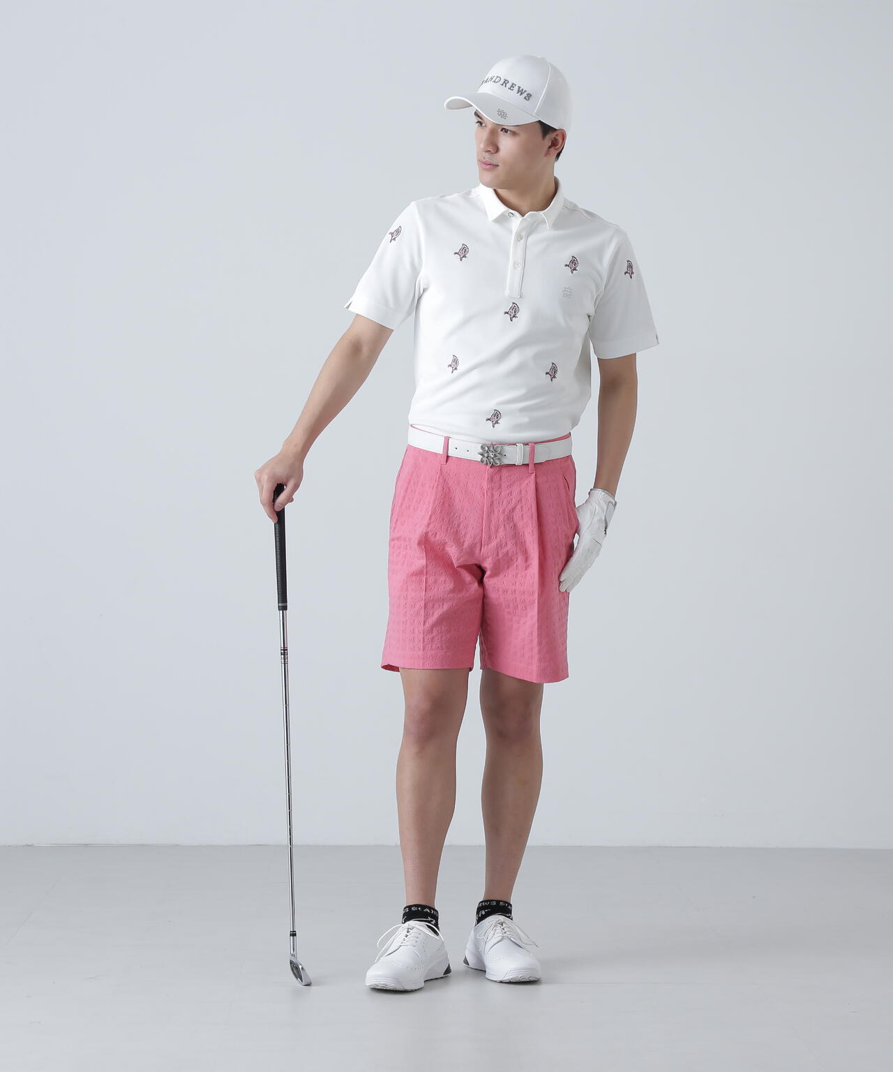 EXストレッチVISION千鳥楊柳ストレッチショートパンツ (MENS)