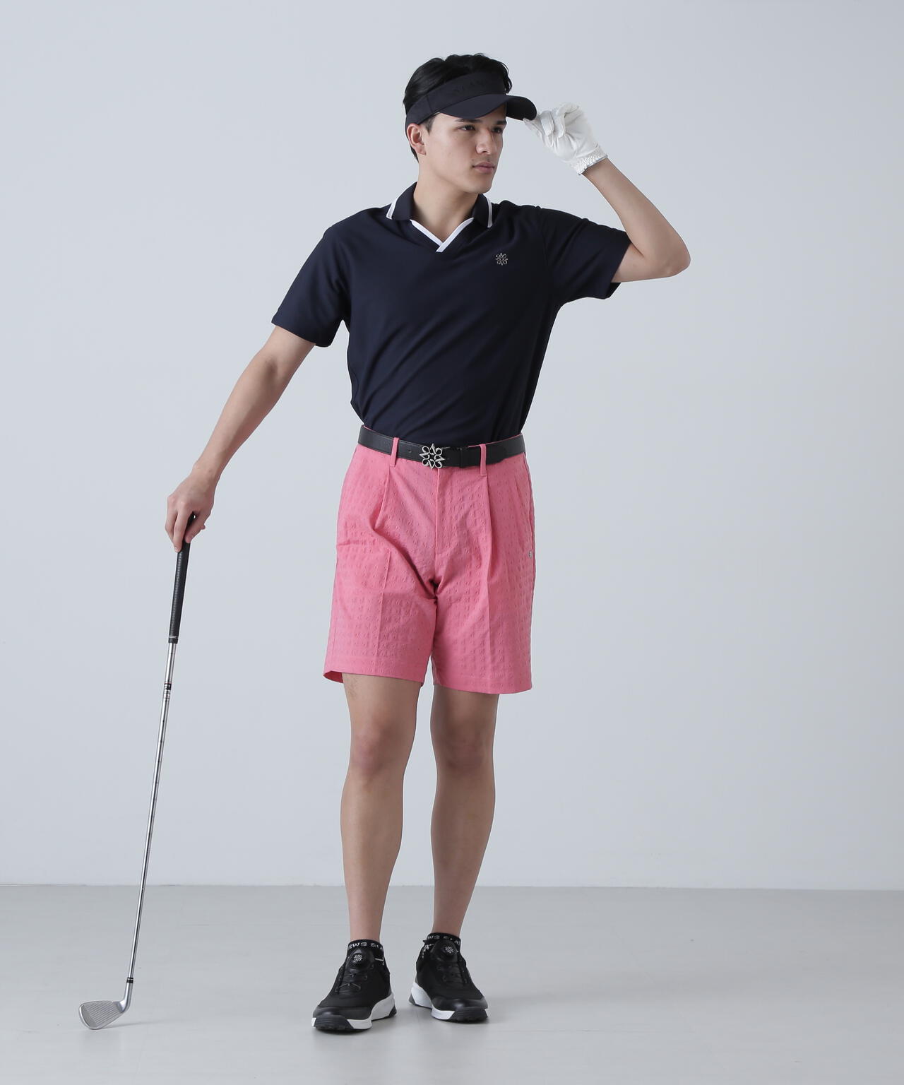 EXストレッチVISION千鳥楊柳ストレッチショートパンツ (MENS)