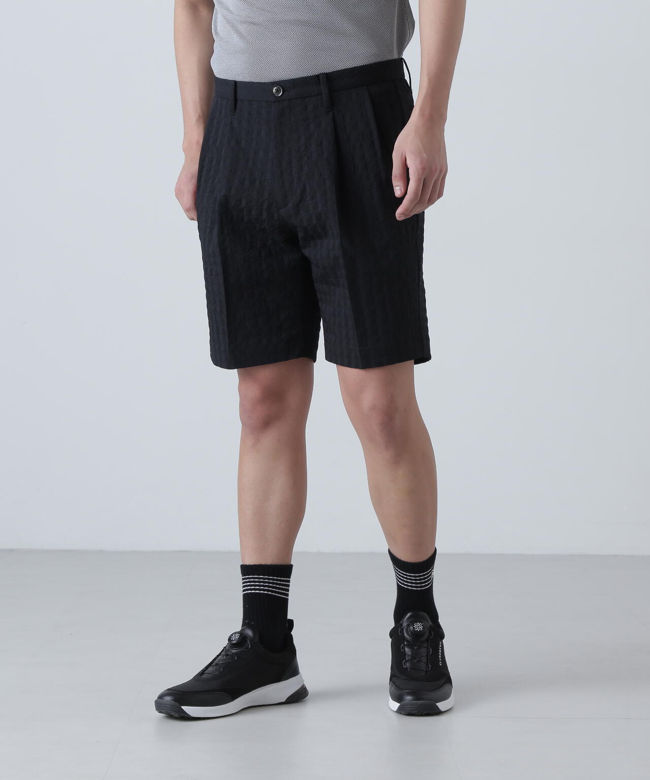 EXストレッチVISION千鳥楊柳ストレッチショートパンツ (MENS)