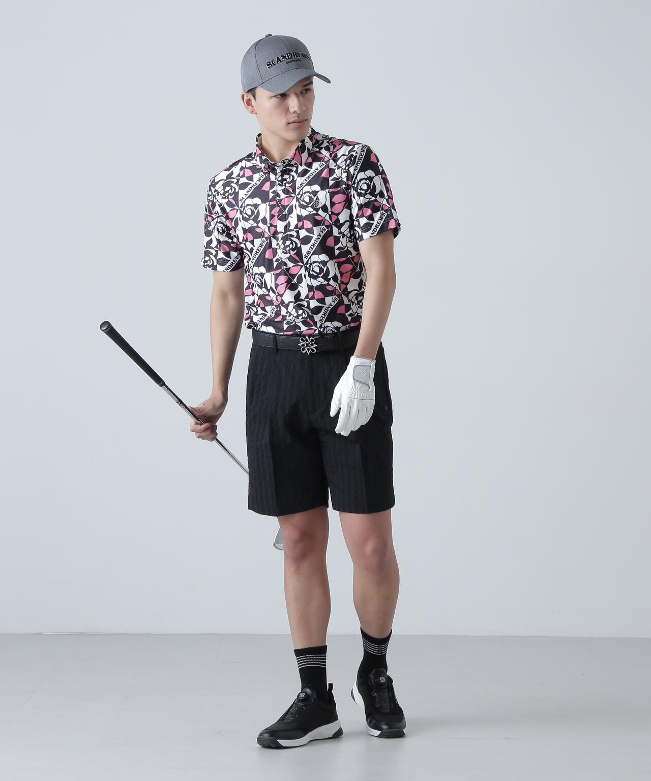 EXストレッチVISION千鳥楊柳ストレッチショートパンツ (MENS)