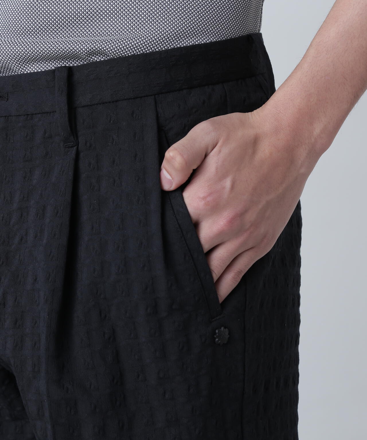 EXストレッチVISION千鳥楊柳ストレッチショートパンツ (MENS)