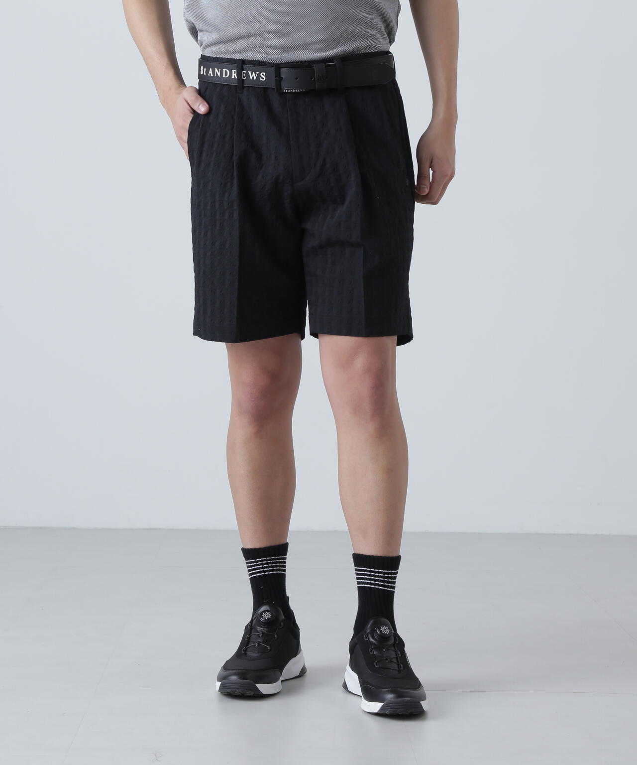 EXストレッチVISION千鳥楊柳ストレッチショートパンツ (MENS)