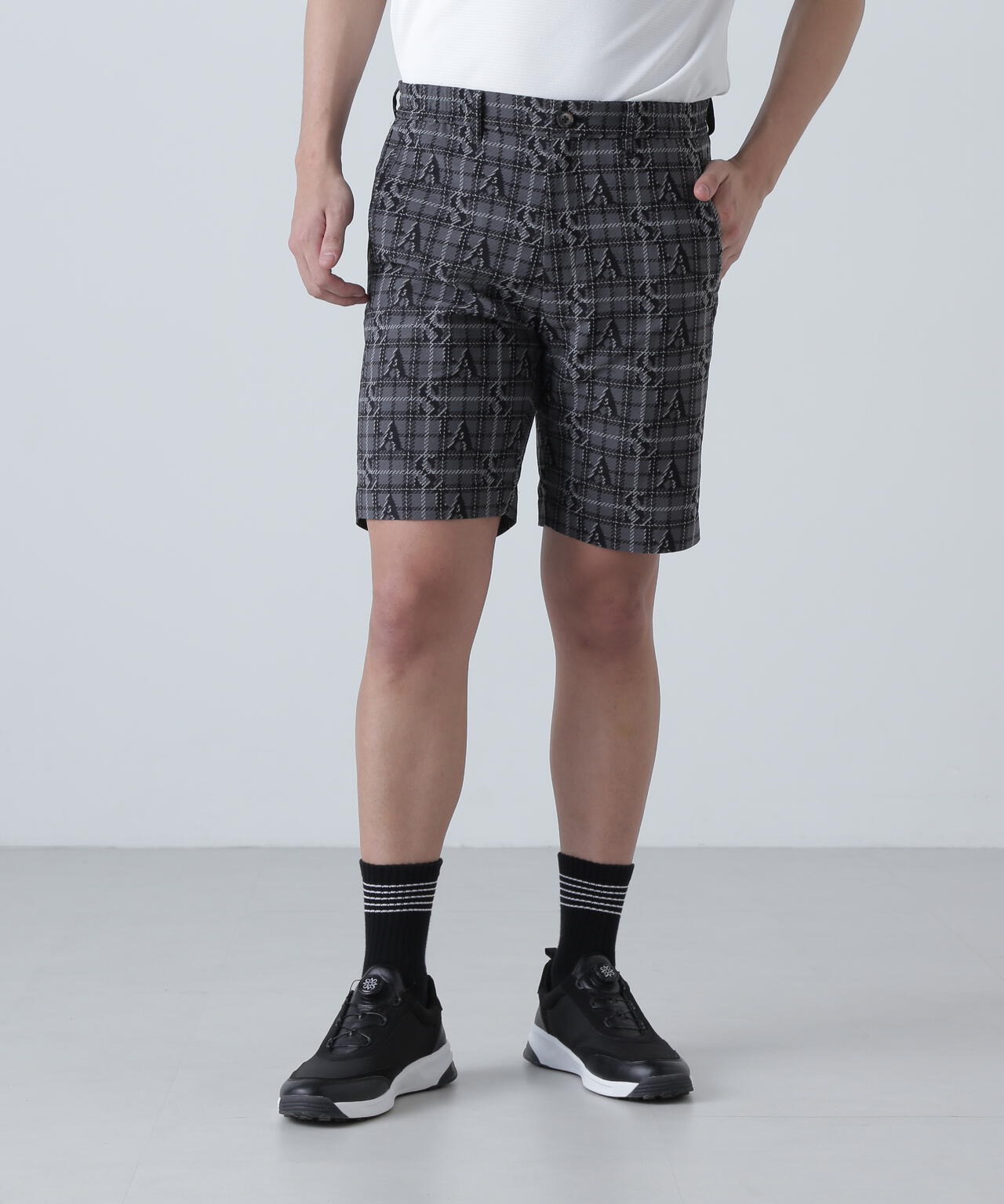 ロゴチェックジャガードショートパンツ (MENS)