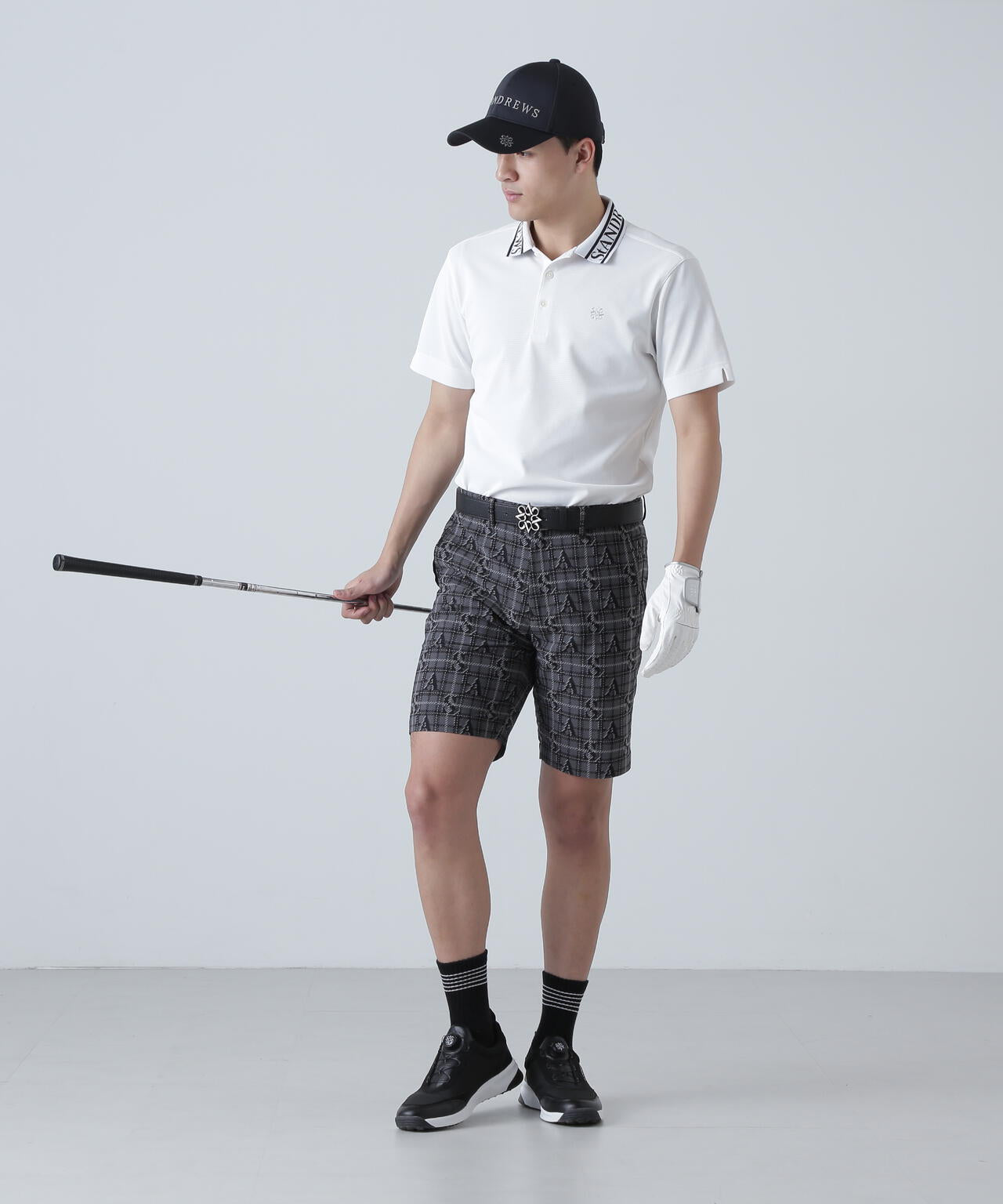 ロゴチェックジャガードショートパンツ (MENS)