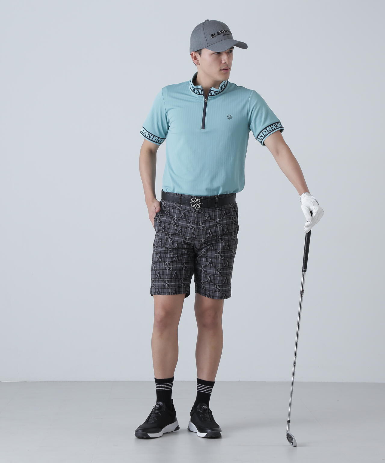 ロゴチェックジャガードショートパンツ (MENS)