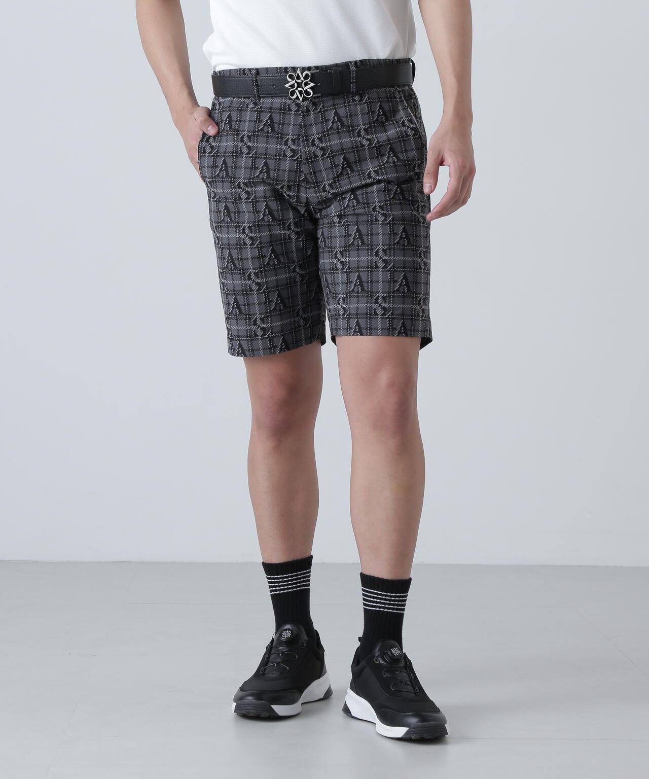 ロゴチェックジャガードショートパンツ (MENS)