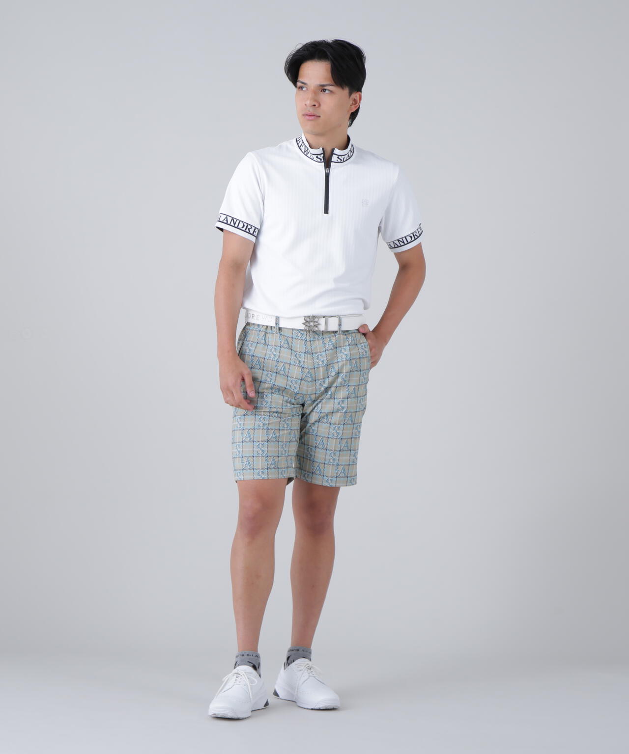 ロゴチェックジャガードショートパンツ (MENS)