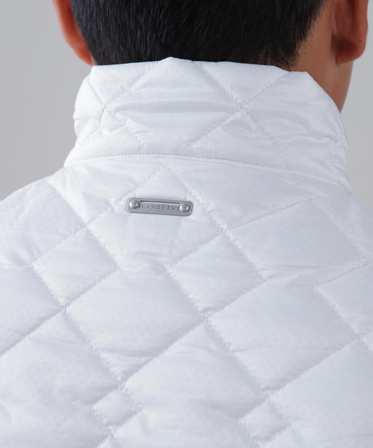 ドットストレッチキルトフルジップベスト (MENS)