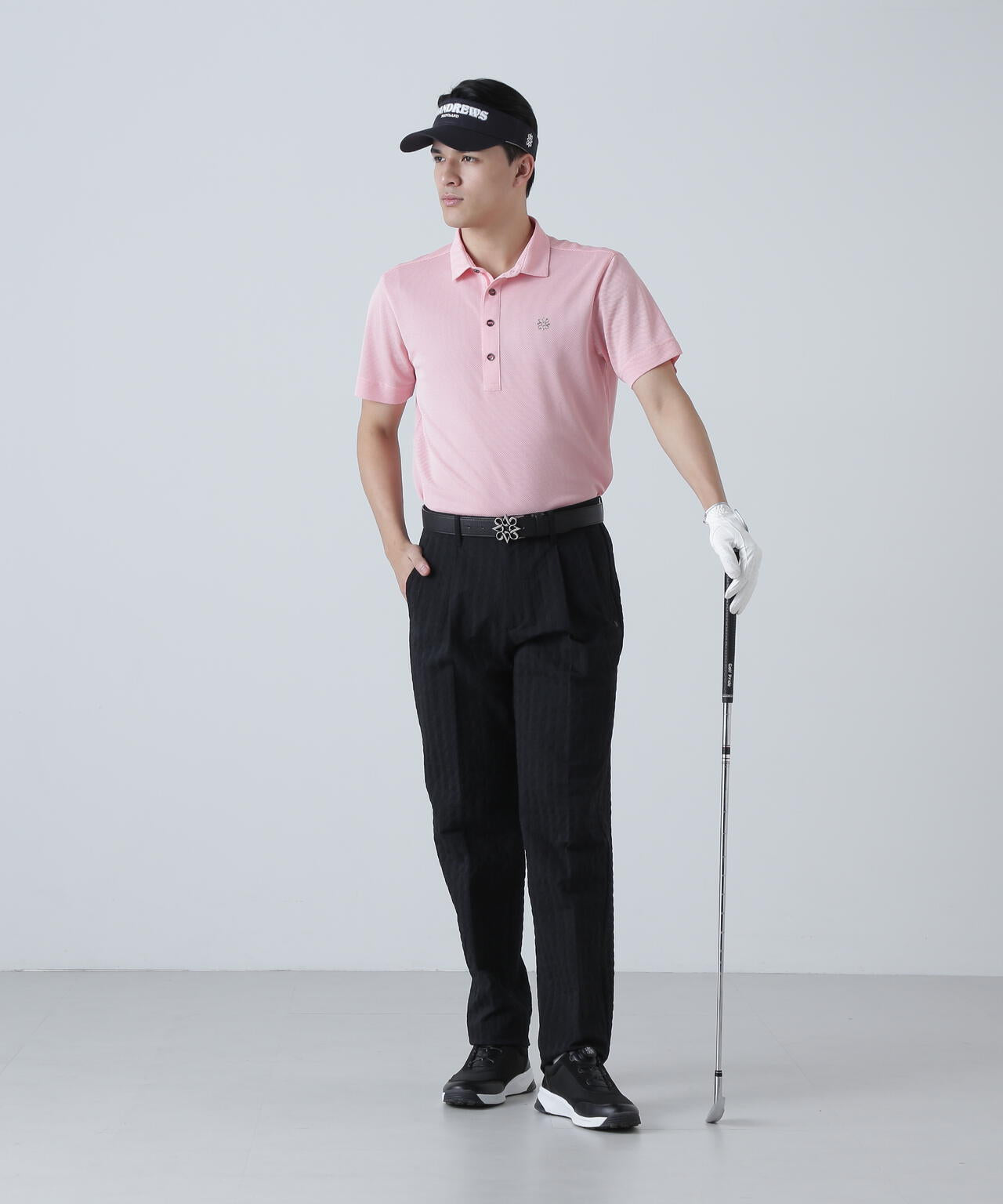 カチオンレトロバーズアイ鹿の子半袖シャツ (MENS)