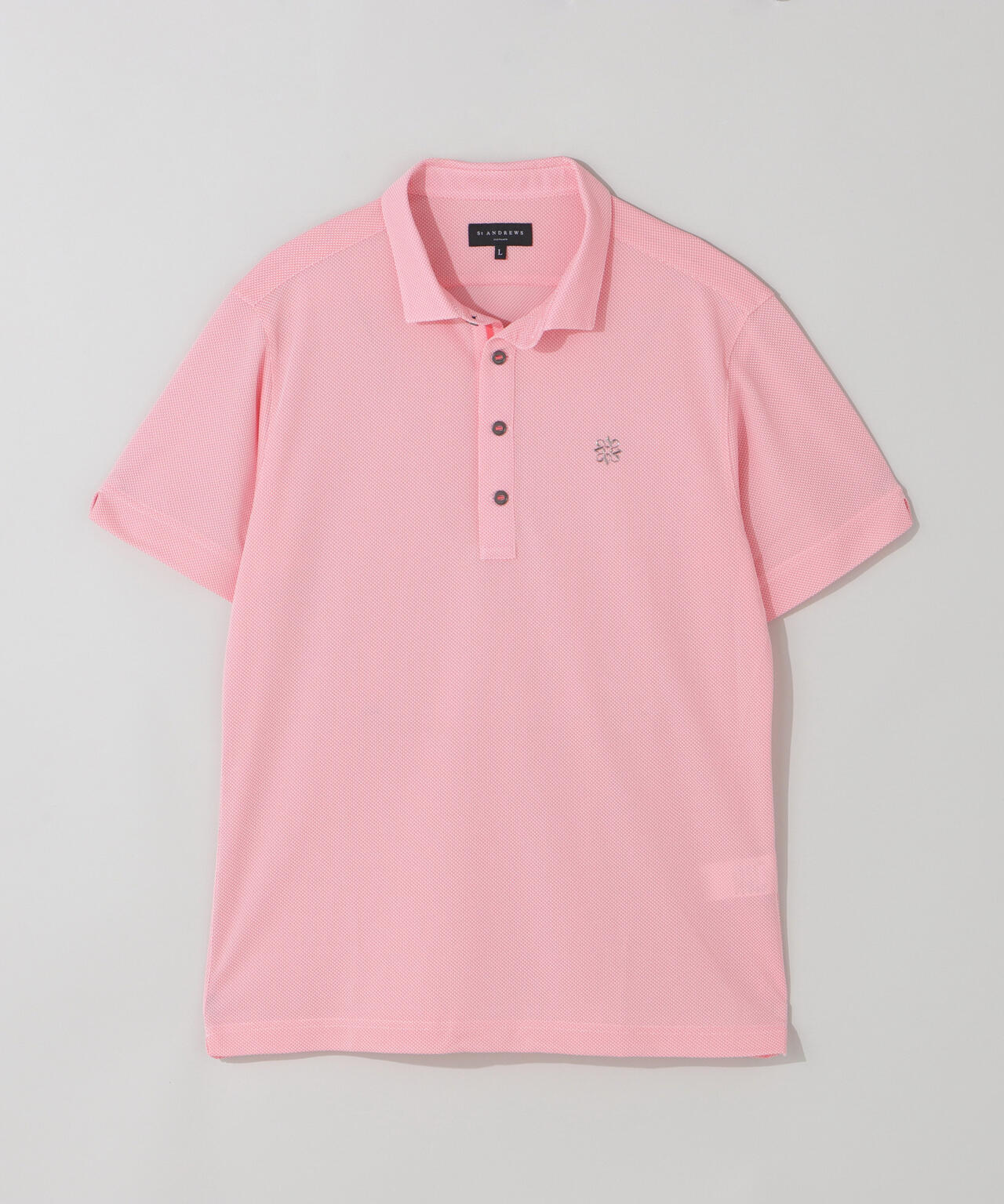 カチオンレトロバーズアイ鹿の子半袖シャツ (MENS)