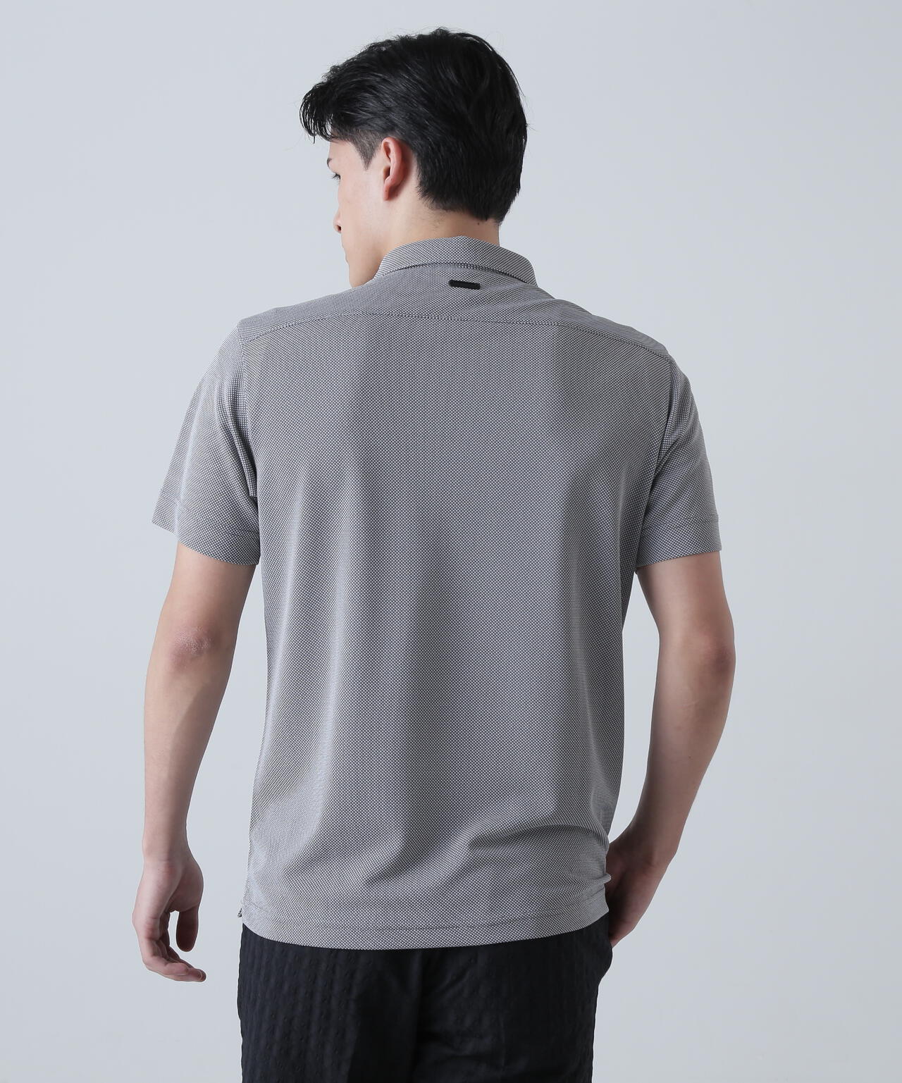 カチオンレトロバーズアイ鹿の子半袖シャツ (MENS)