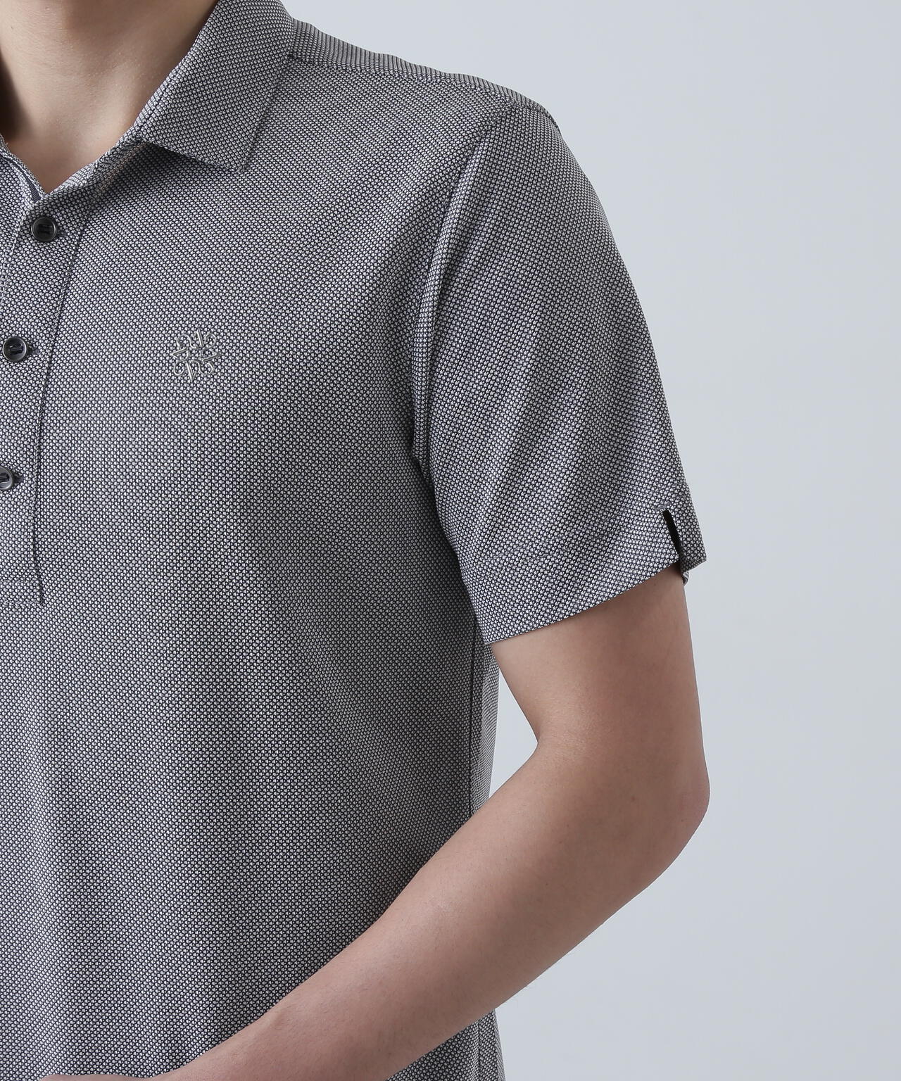 カチオンレトロバーズアイ鹿の子半袖シャツ (MENS)