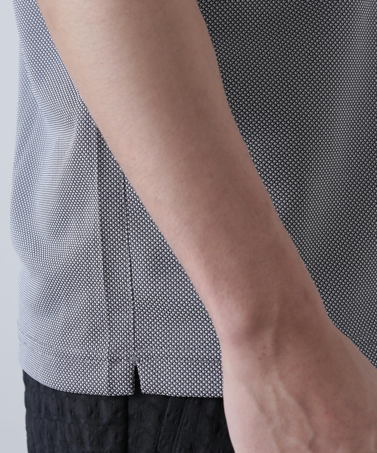 カチオンレトロバーズアイ鹿の子半袖シャツ (MENS)