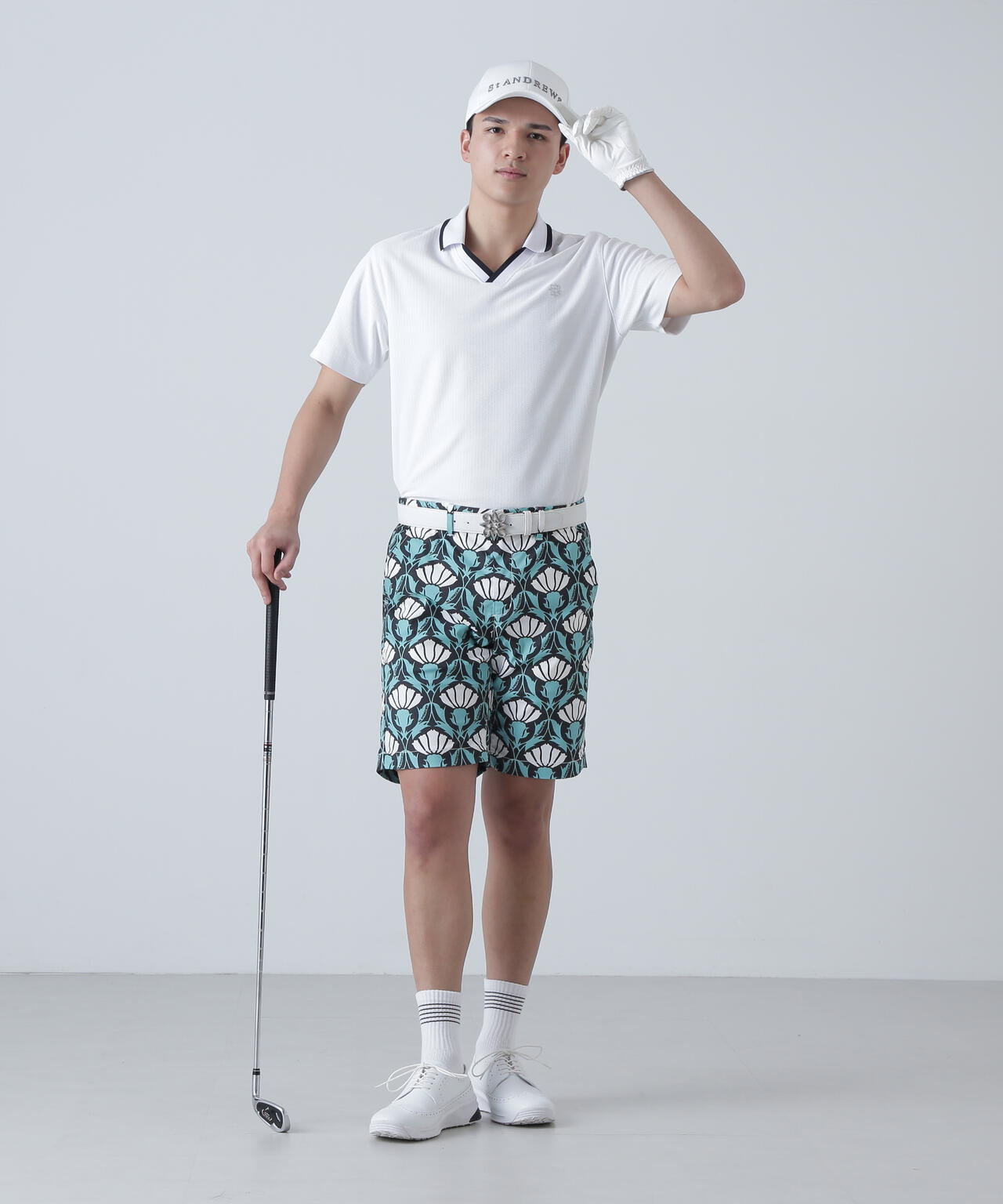 SPXジャガードUV半袖シャツ (MENS)