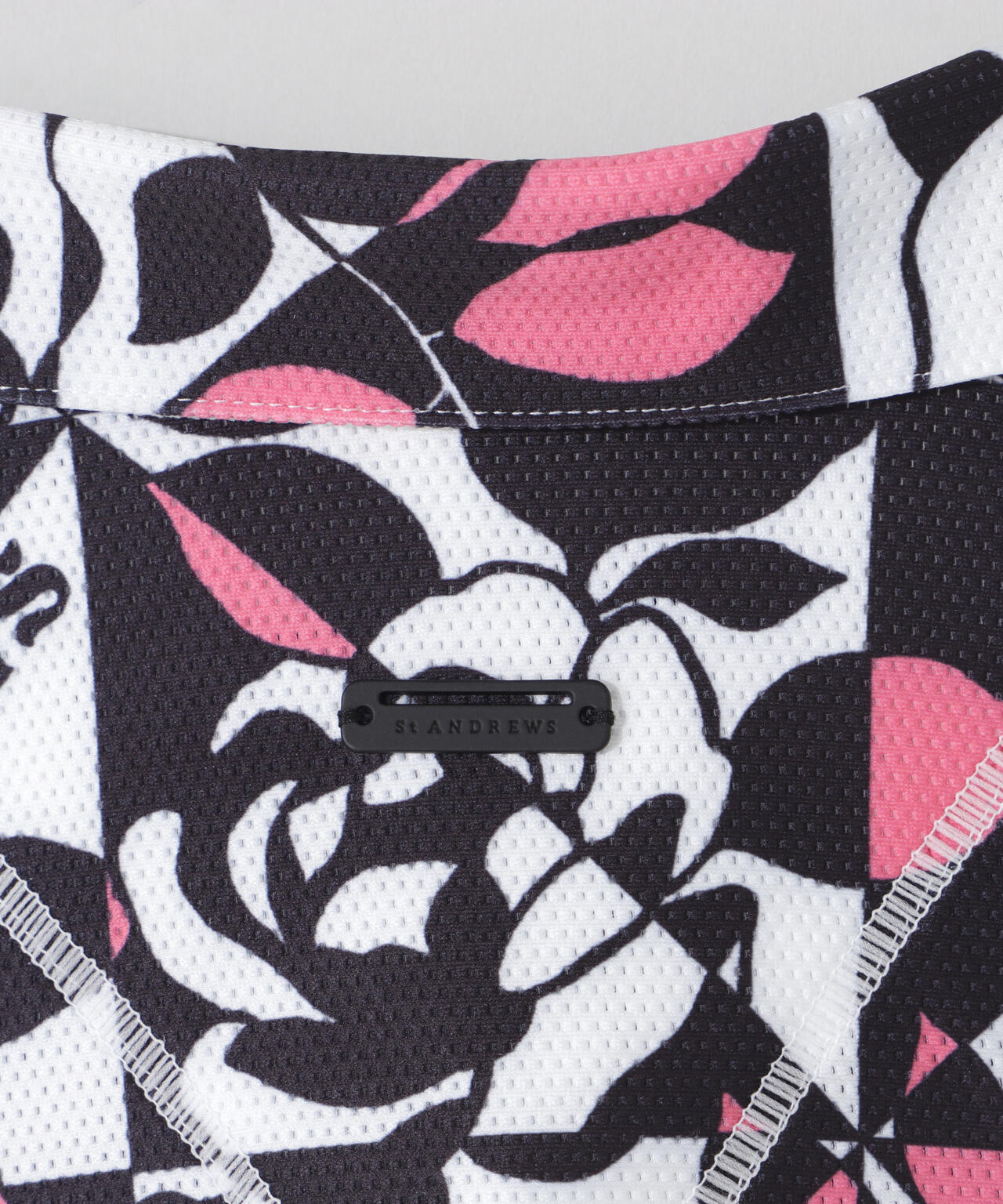 トリコットメッシュボニースコットランドプリント半袖シャツ (MENS)