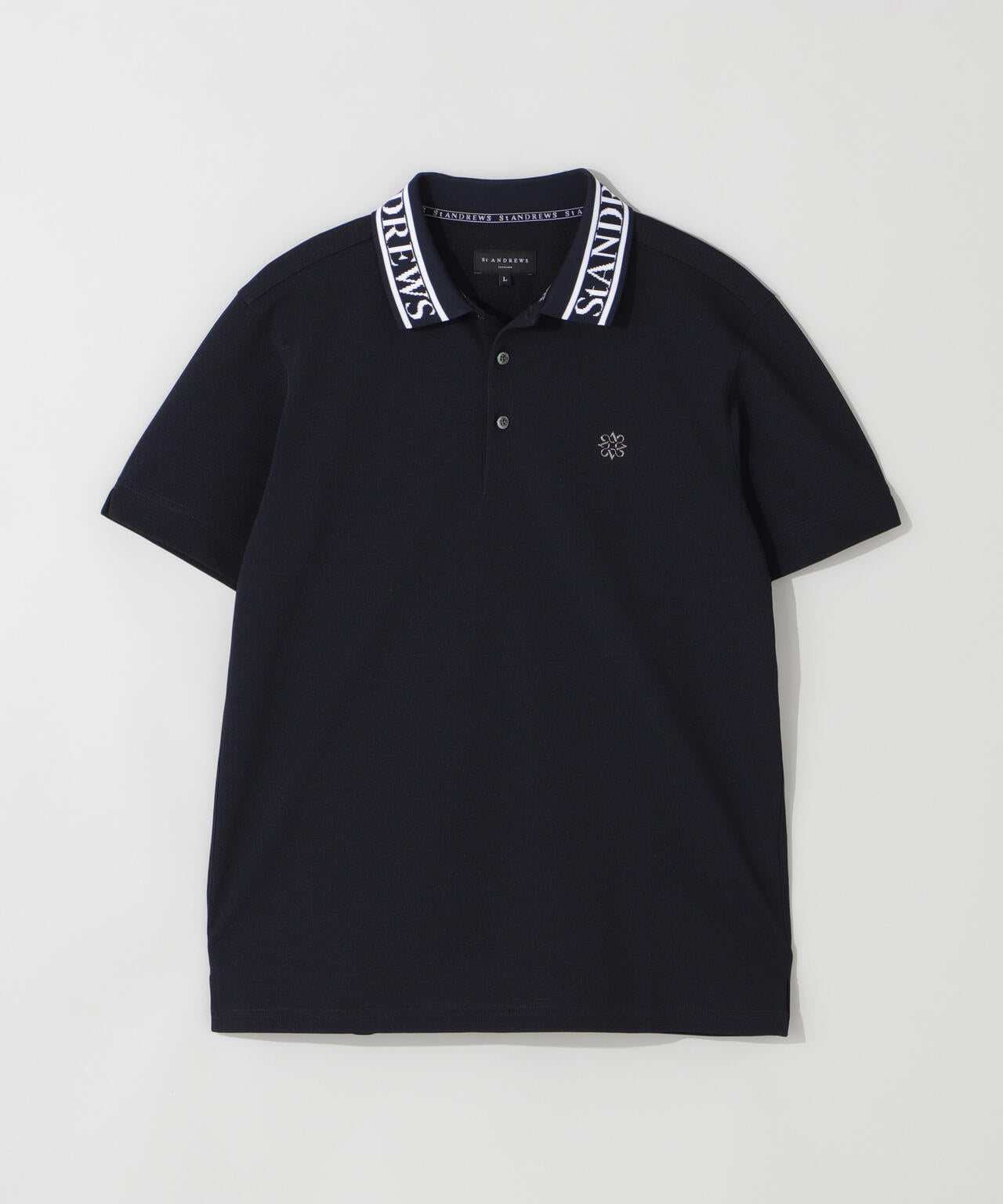 TEXBRIDシャドーボーダーカノコ半袖ポロシャツ (MENS)